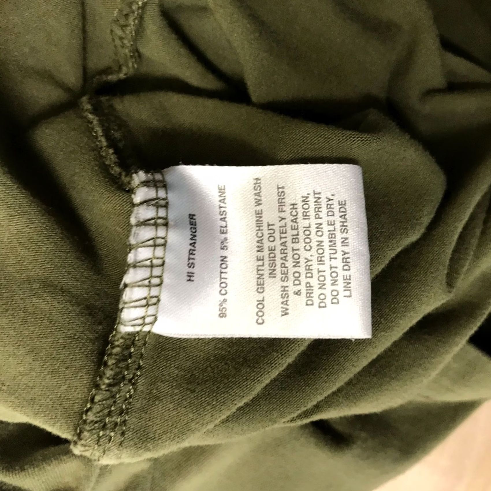 I Love Ugly I LOVE UGLY - Mens Small - Olive Crew Neck Cotton Blend Shirt Size US S / EU 44-46 / 1 - 7 Thumbnail