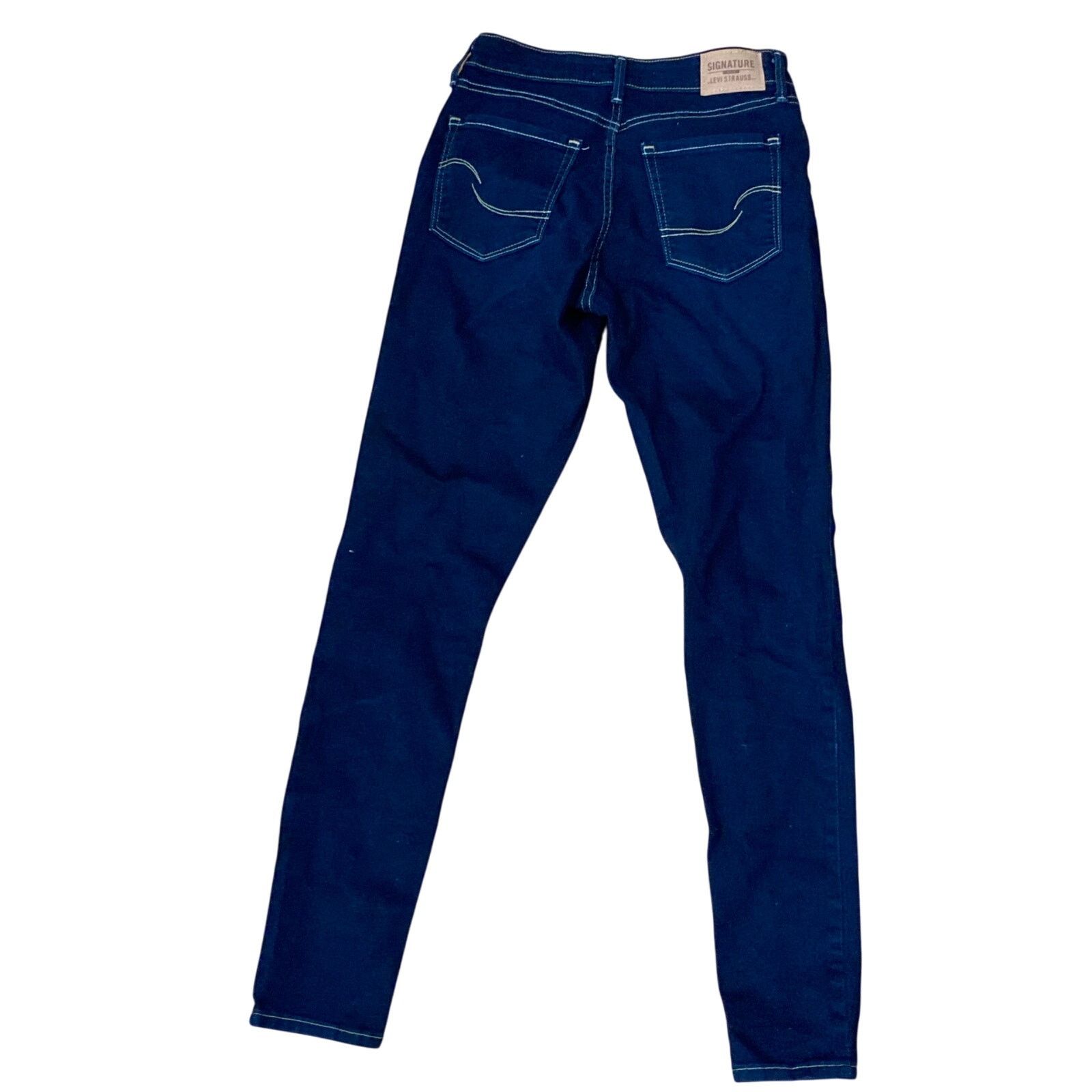 Levi's Signature by Levi Strauss Womens MidRise Skinny Jeans Sz W26 Size 26" / US 2 / IT 38 - 2 Thumbnail