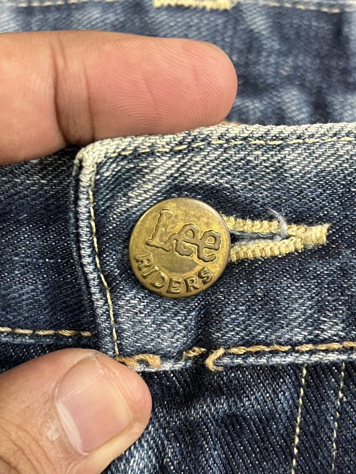 Lee Vintage Lee Riders Faded Clawmark Distressed Denim Size US 30 / EU 46 - 8 Thumbnail