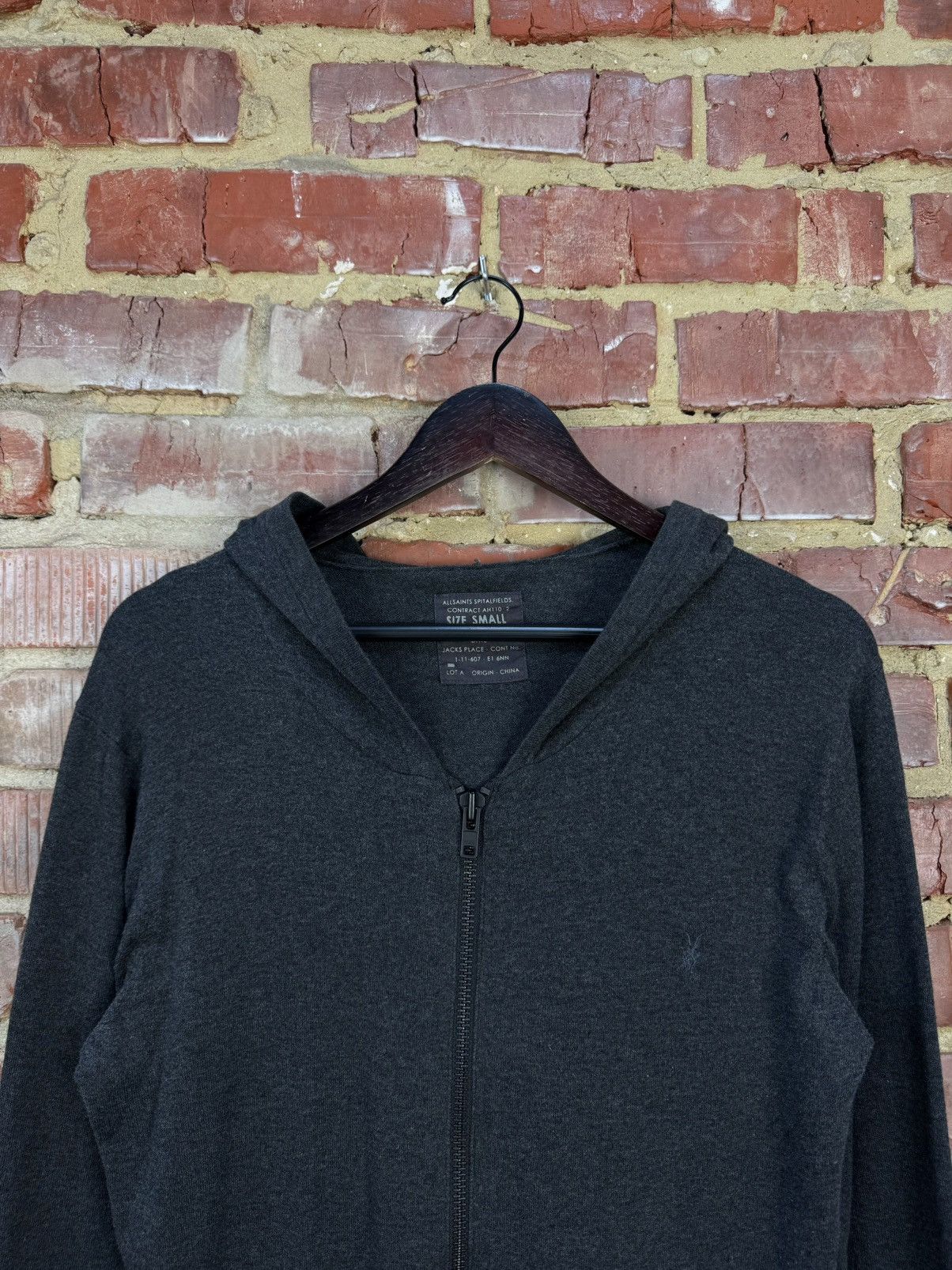 Allsaints ALLSAINTS Spitalfields Exchange Cotton Silk Blend Hoodie Size US S / EU 44-46 / 1 - 4 Thumbnail