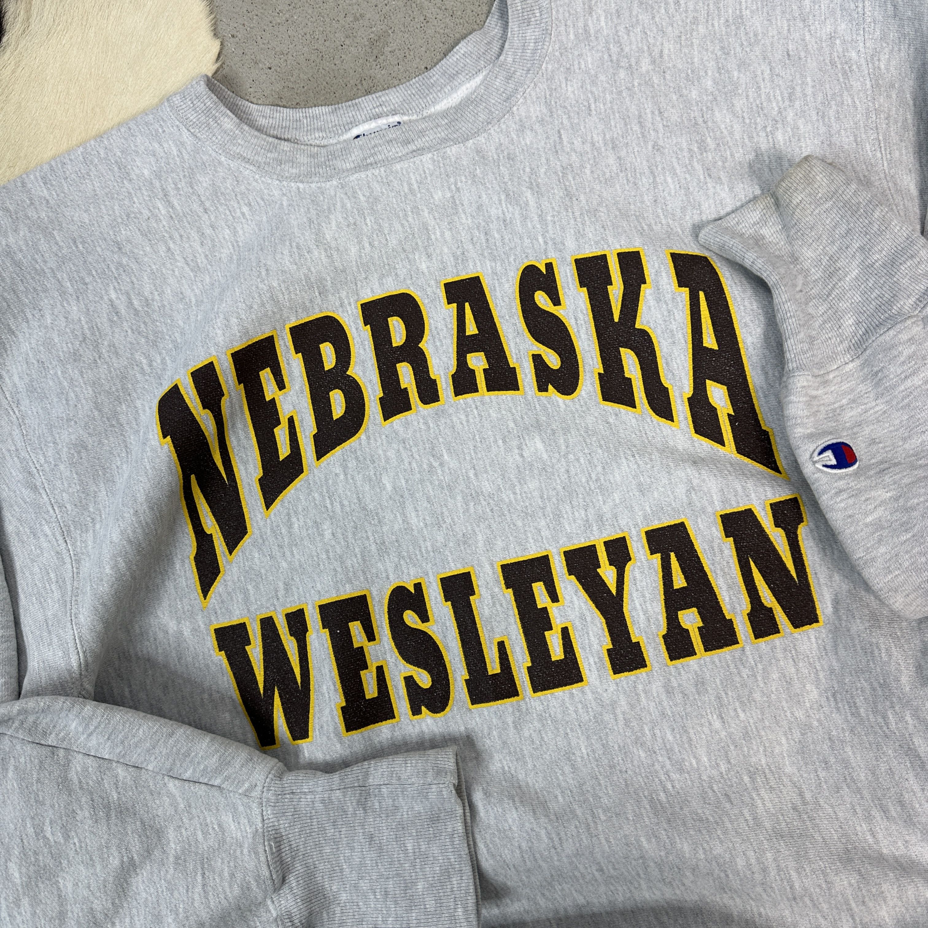 Champion × Vintage Vintage Champion Nebraska 90s Sweatshirt Size US L / EU 52-54 / 3 - 3 Thumbnail