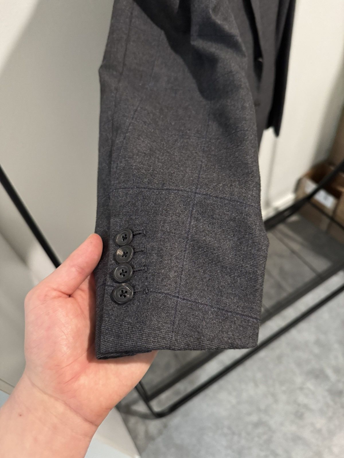Kiton $12,420 Kiton 100% Cashmere Windowpane Suit 50EU 40US Size 40R - 2 Thumbnail