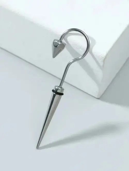 Japanese Brand × Sterling Silver × Vintage 1PCS Punk Stainless Steel earring Size ONE SIZE - 3 Thumbnail
