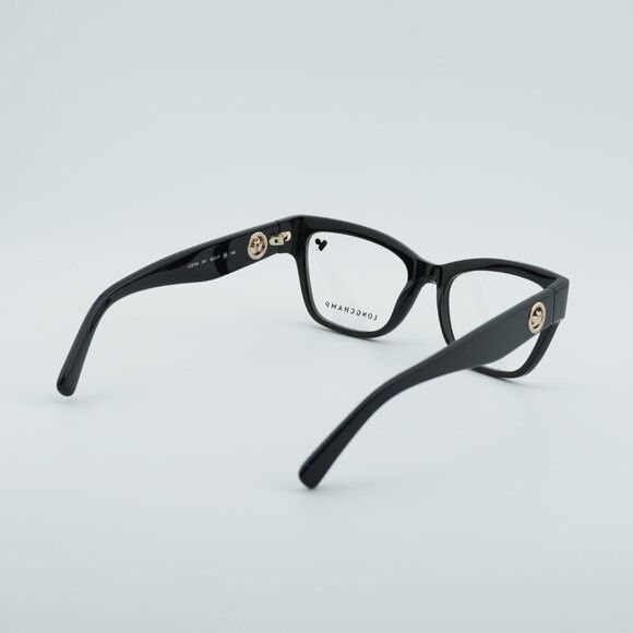 Longchamp Longchamp LO2743 001 Eyeglasses Black 52mm Cat Eye Frame Size ONE SIZE - 4 Thumbnail