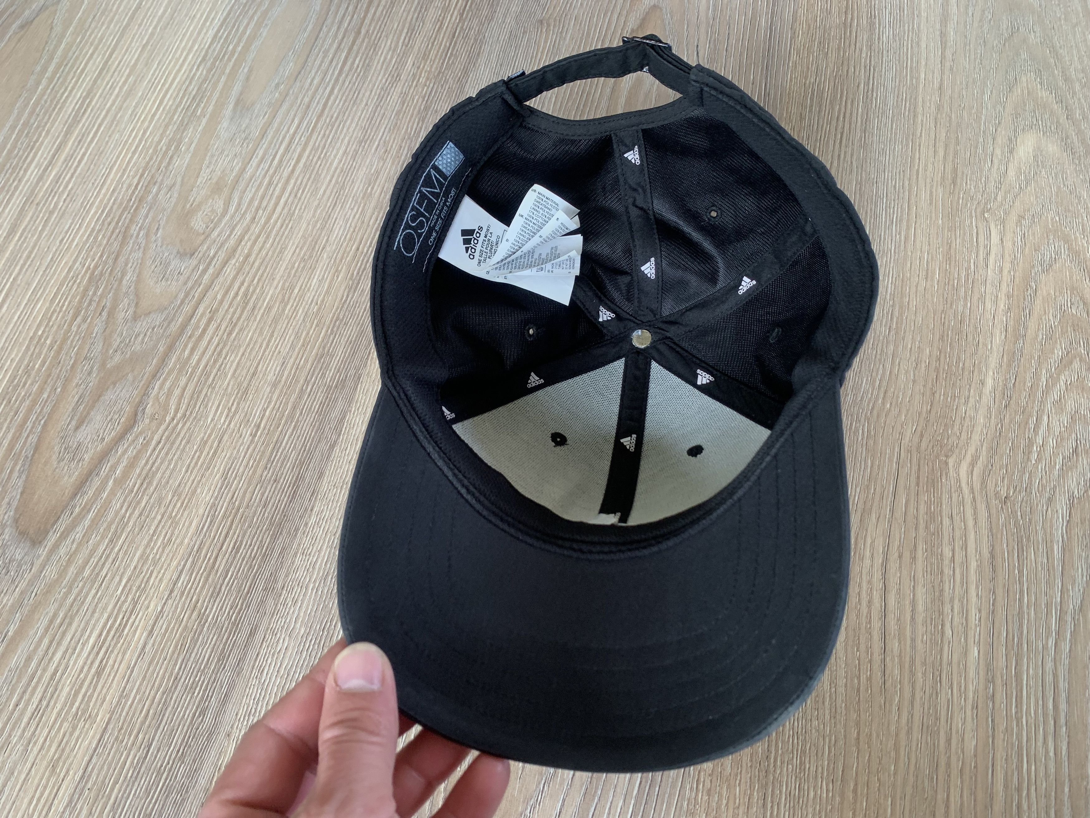 Adidas Adidas Black Baseball Cap Hat SnapBack One Size Fits Most Size ONE SIZE - 8 Thumbnail