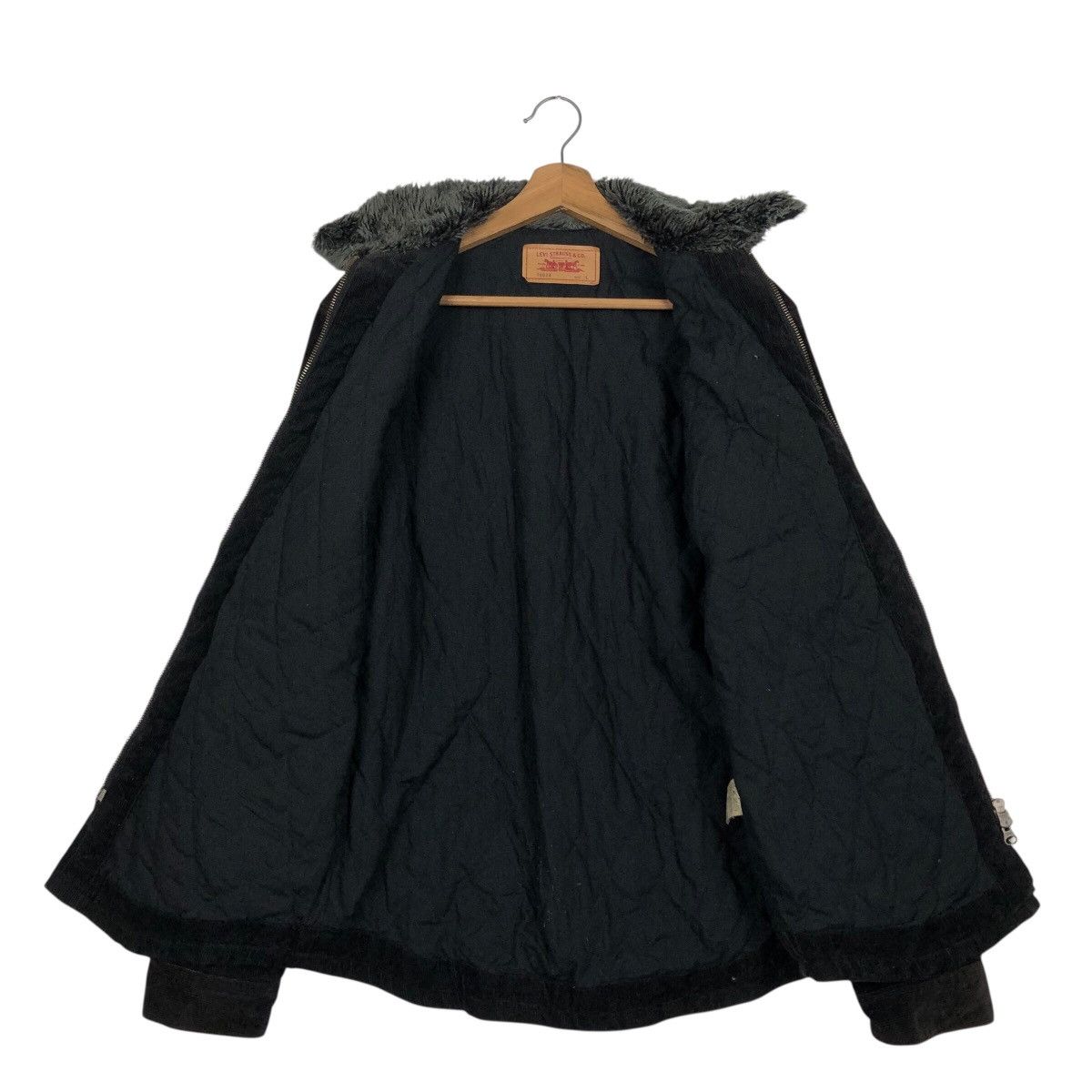 Levi's 📌Vintage Biker Chore Jacket Levi's Corduroy Mink Fur Collar Size US L / EU 52-54 / 3 - 14 Thumbnail