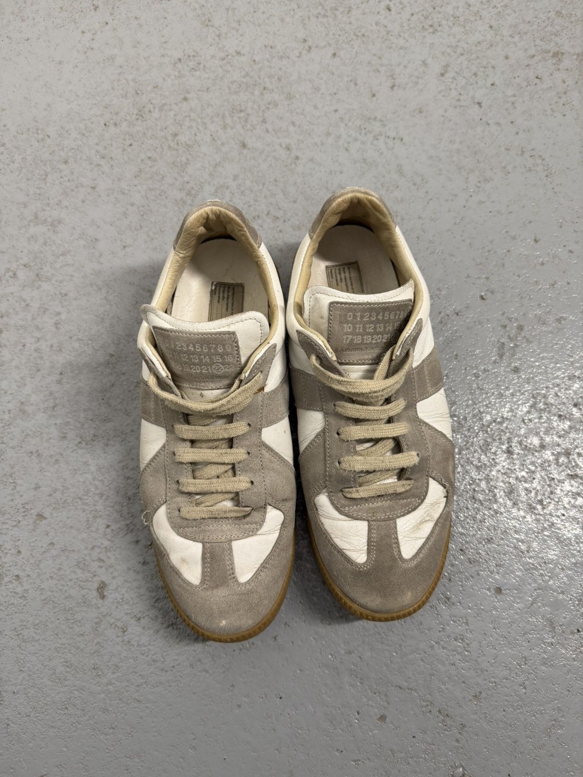 Maison Margiela Maison Margiela Gat Replica Leather Sneakers Size US 10 / IT 40 - 2 Thumbnail