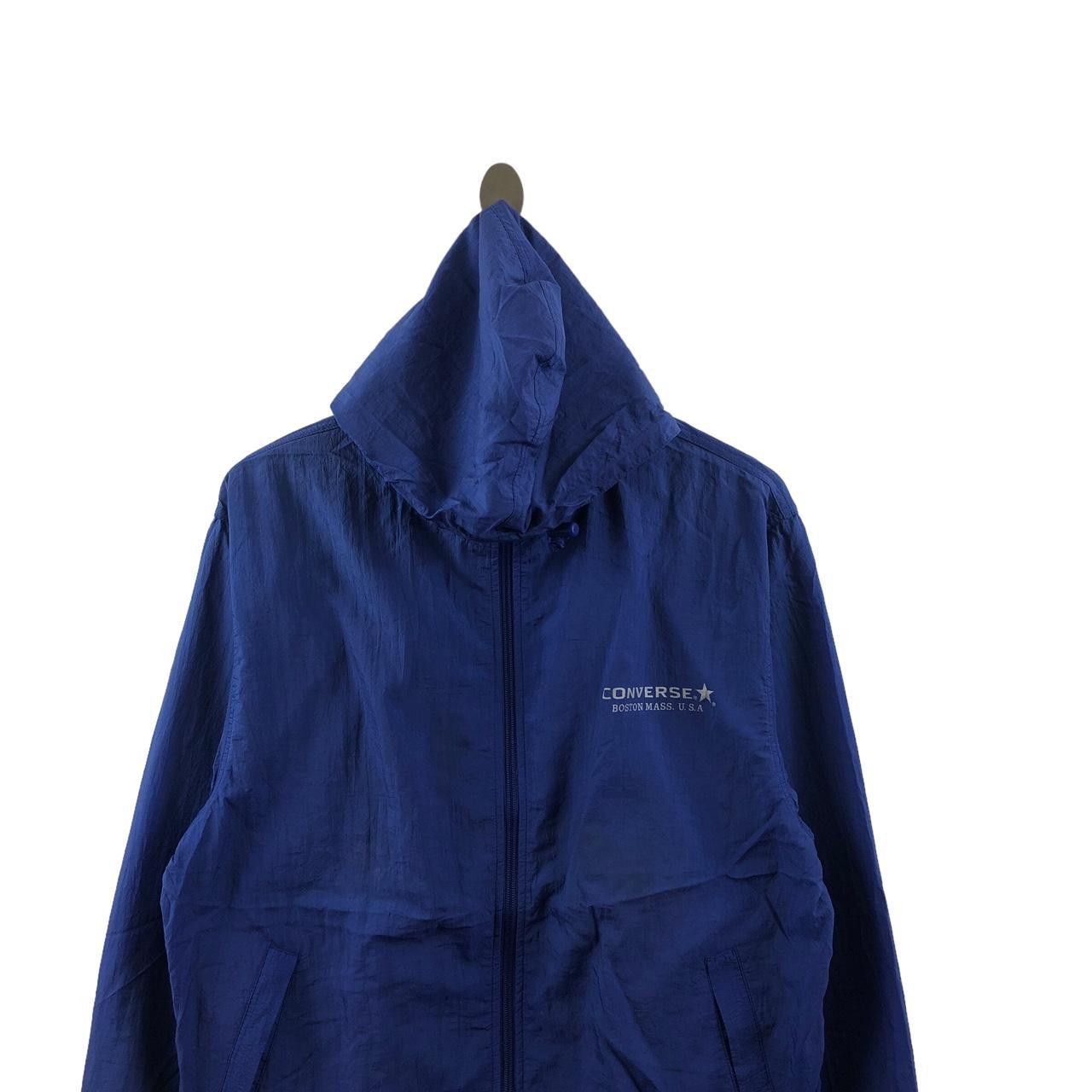 Converse CONVERSE BOSTON USA All Star Blue Hoodie Jacket Windbreaker Size L / US 10 / IT 46 - 3 Thumbnail