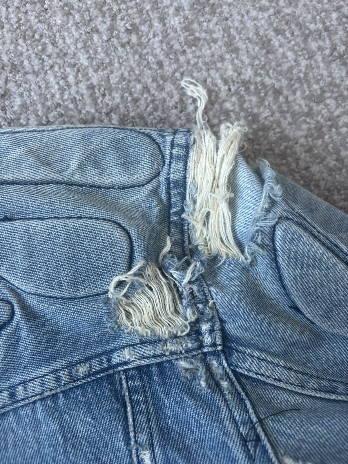 Balenciaga × Gap × Yeezy Prototype Padded Denim Jacket Size US M / EU 48-50 / 2 - 4 Thumbnail