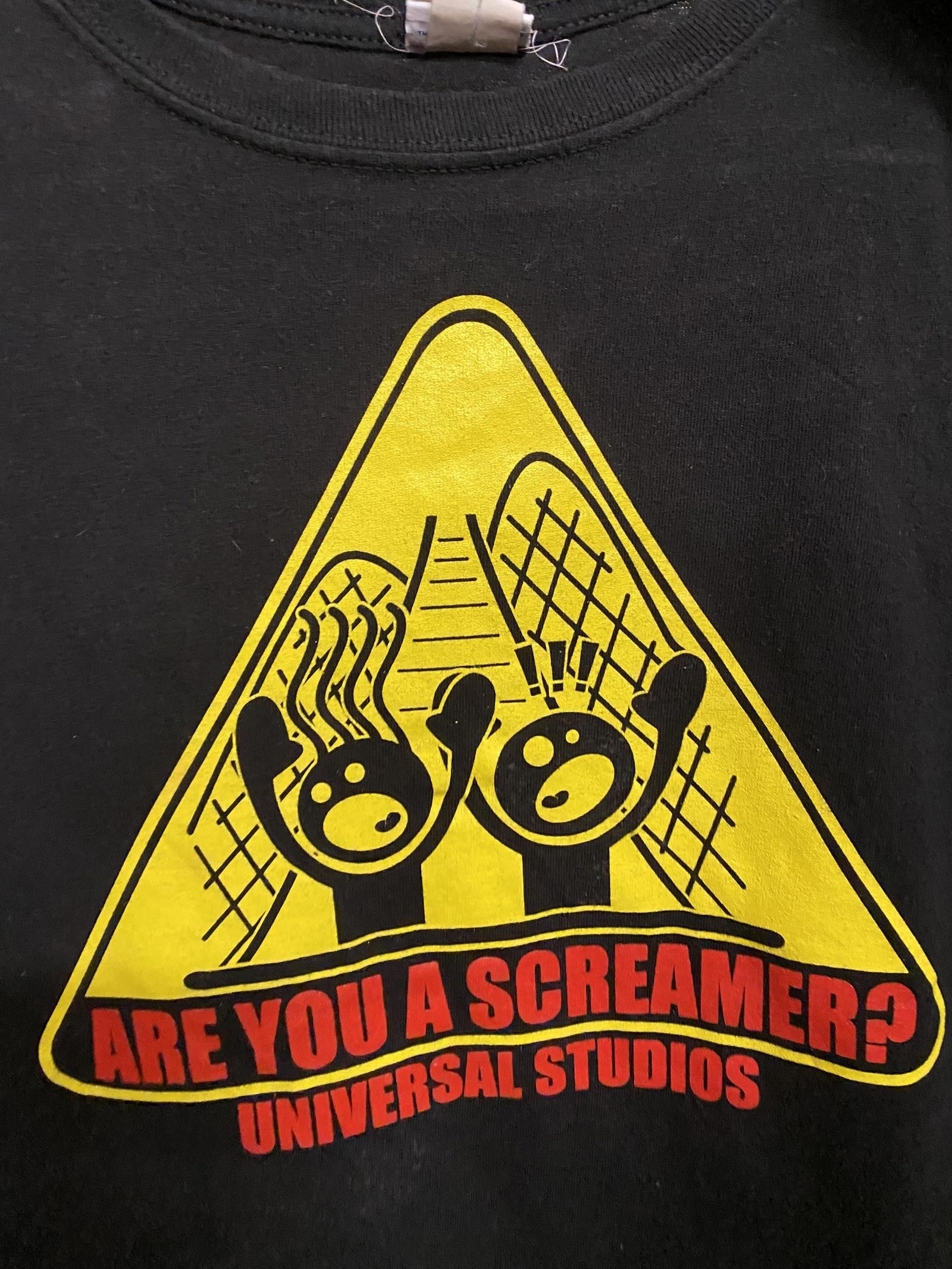 Designer Universal Studios T-shirt Roller Coaster Are you a screamer? Size US S / EU 44-46 / 1 - 2 Thumbnail