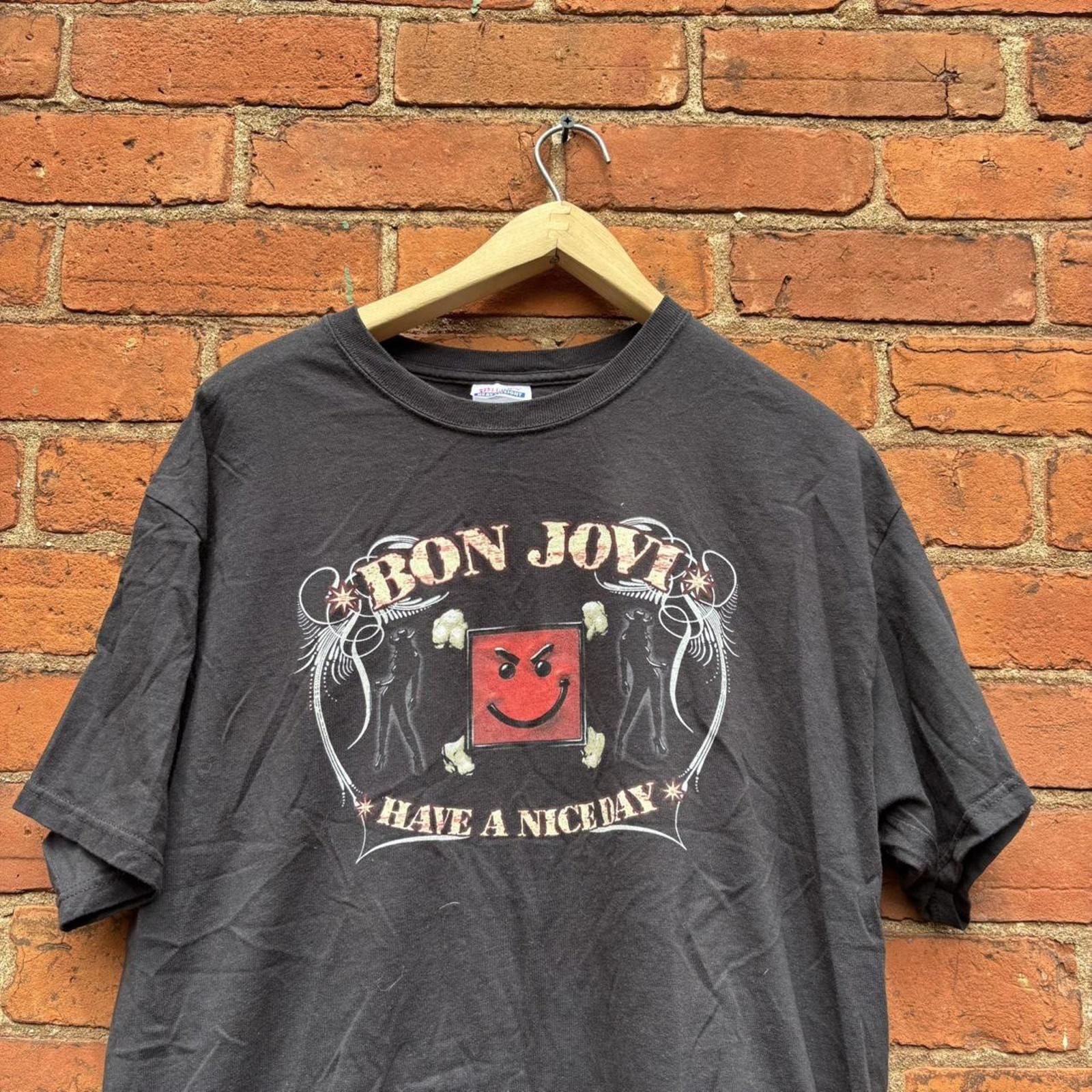 Other vintage bon jovi have a nice day tour t shirt 00s L Size US L / EU 52-54 / 3 - 3 Thumbnail