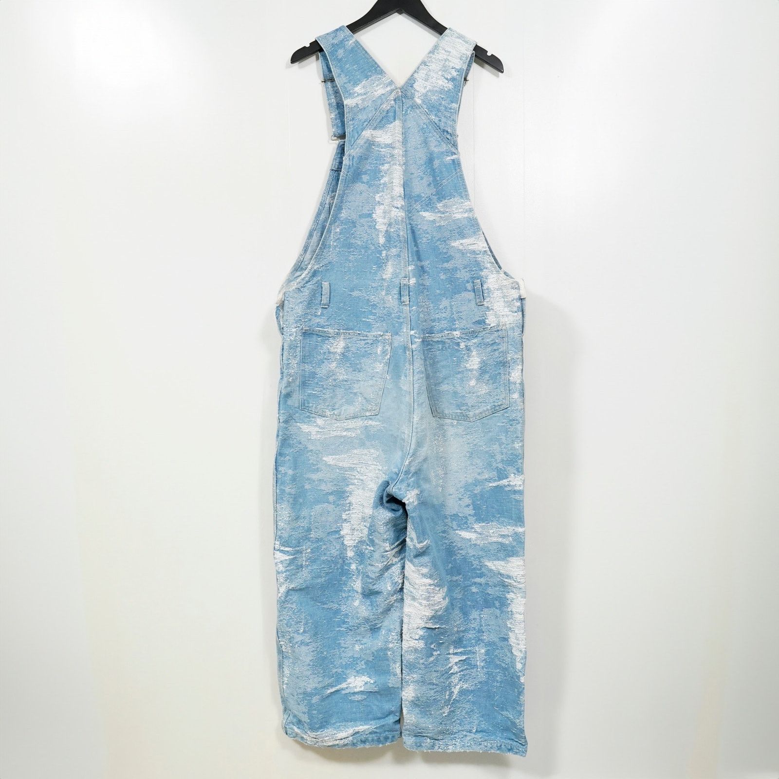 TAAKK TAAKK Distressed Denim Overalls Japan Designer Wide Leg Size US 35 - 2 Thumbnail