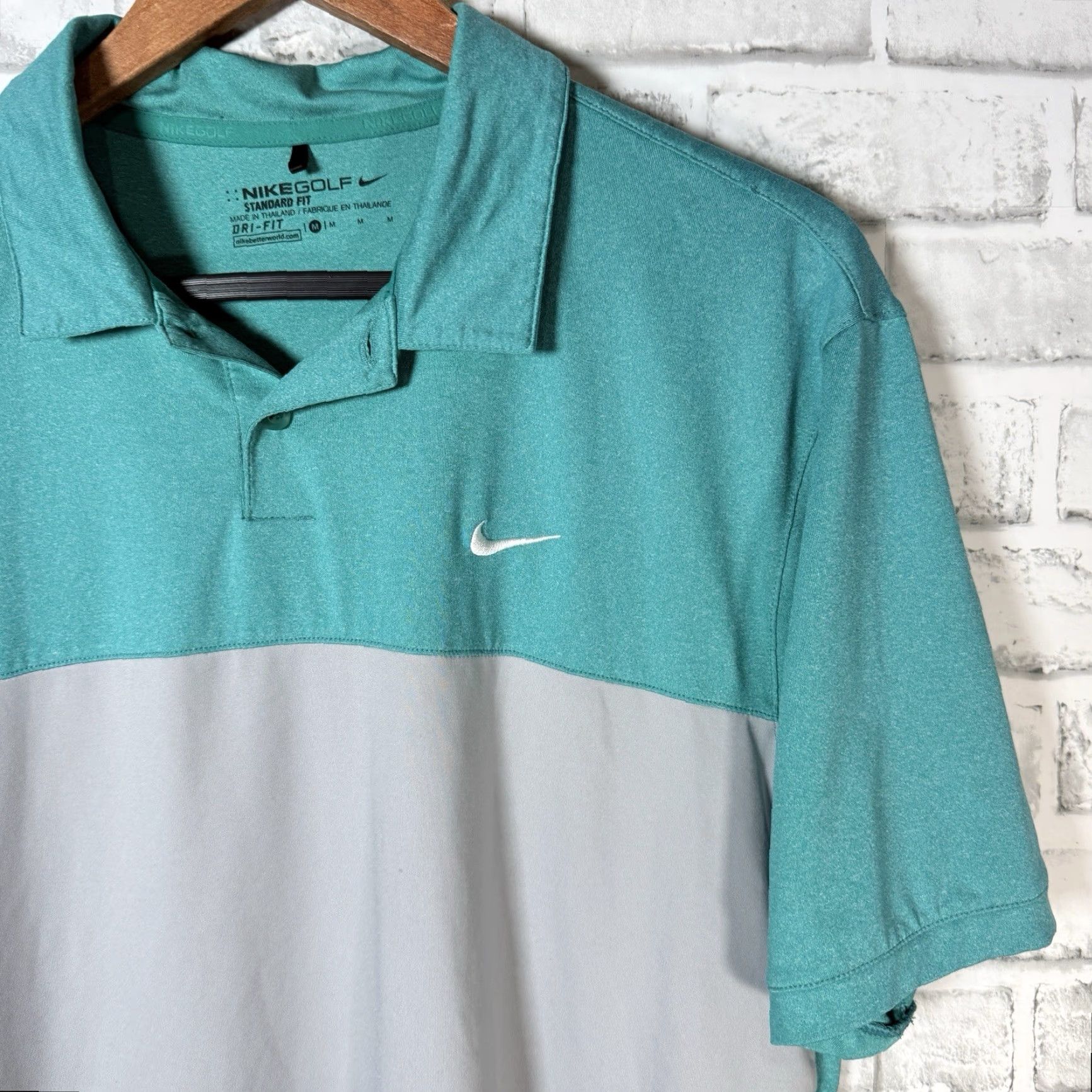 Nike NIKE GOLF Athletic Polo Shirt Blue Mens Size M Size US M / EU 48-50 / 2 - 2 Thumbnail