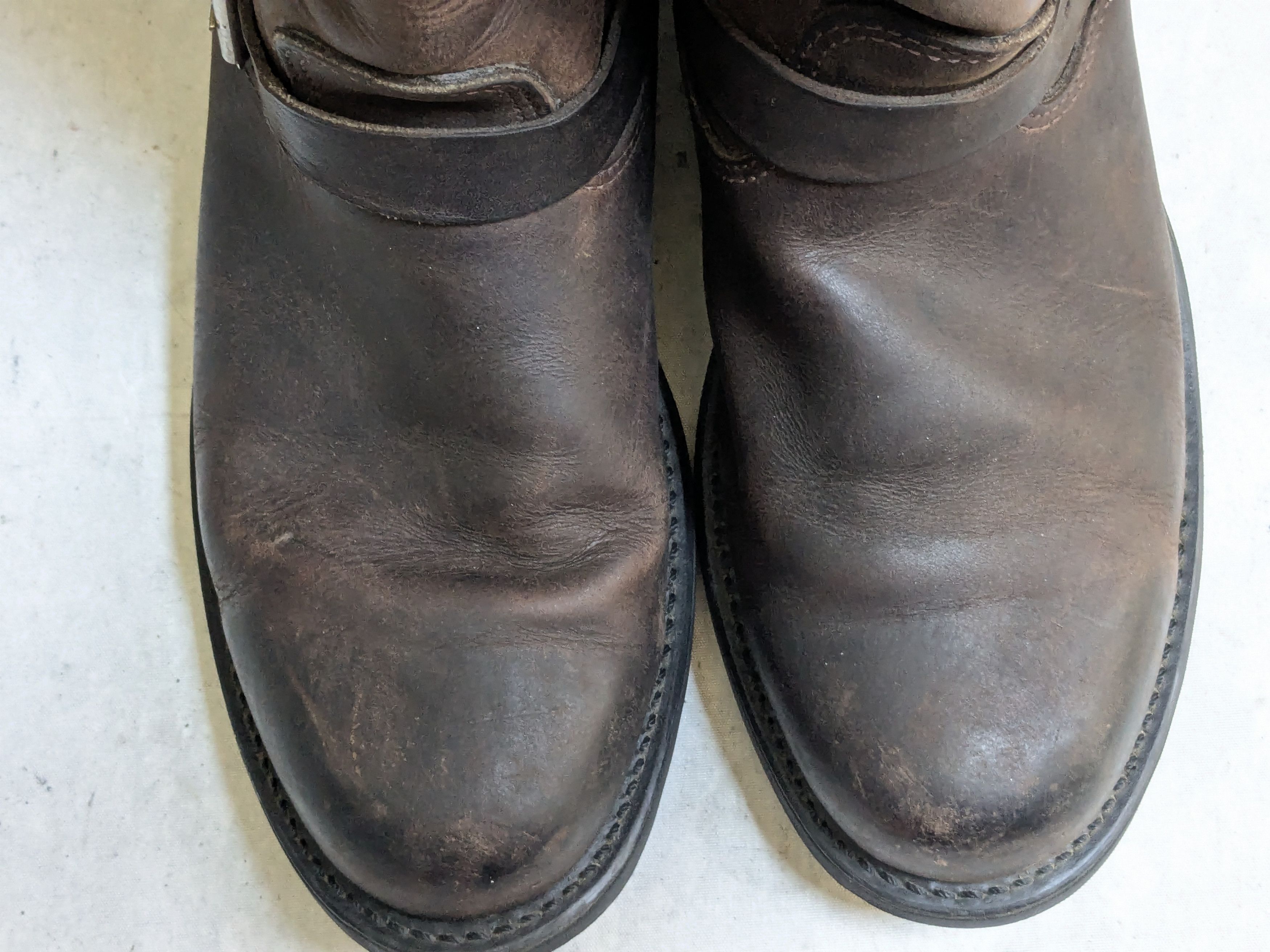 Frye Frye Engineer Boots Brown 11.5 M Leather Buckle Strap Size US 11.5 / EU 44-45 - 4 Thumbnail