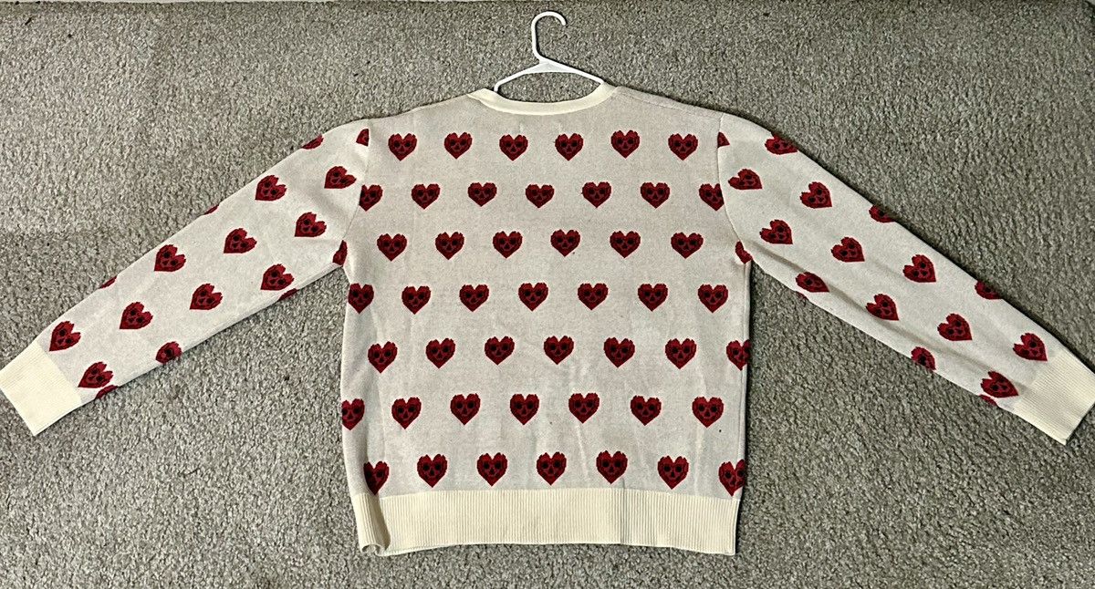 Keith Haring × Uniqlo UNIQLO x Keith Haring Cream Cardigan with Red Heart Pattern Size US L / EU 52-54 / 3 - 2 Thumbnail