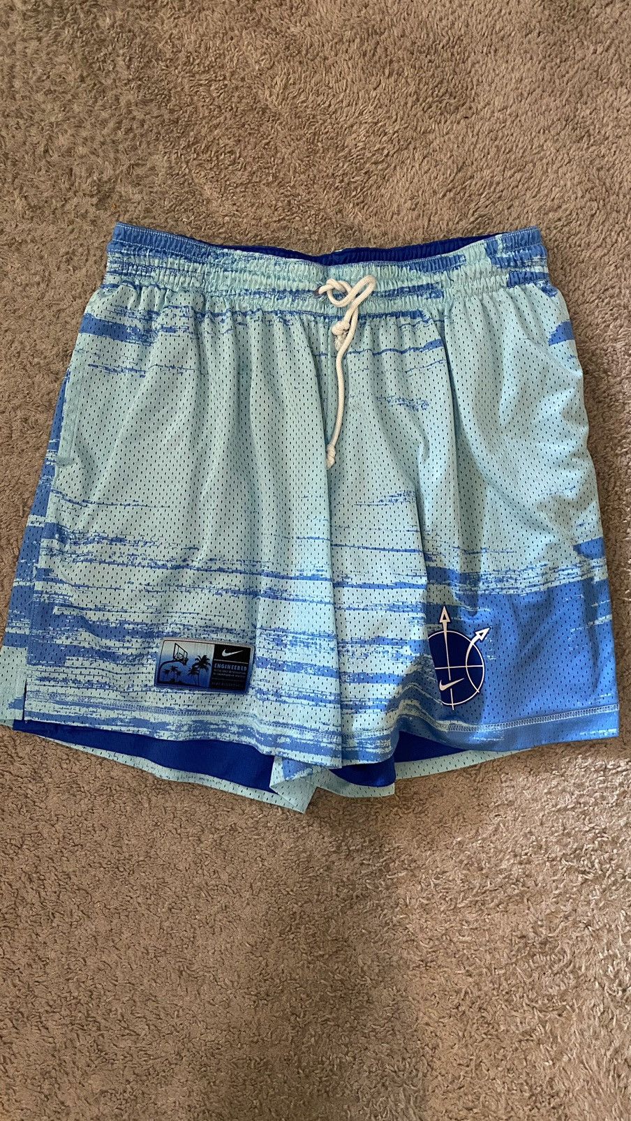 Nike Double Layer Blue Nike Shorts Size US 34 / EU 50 - 1 Thumbnail
