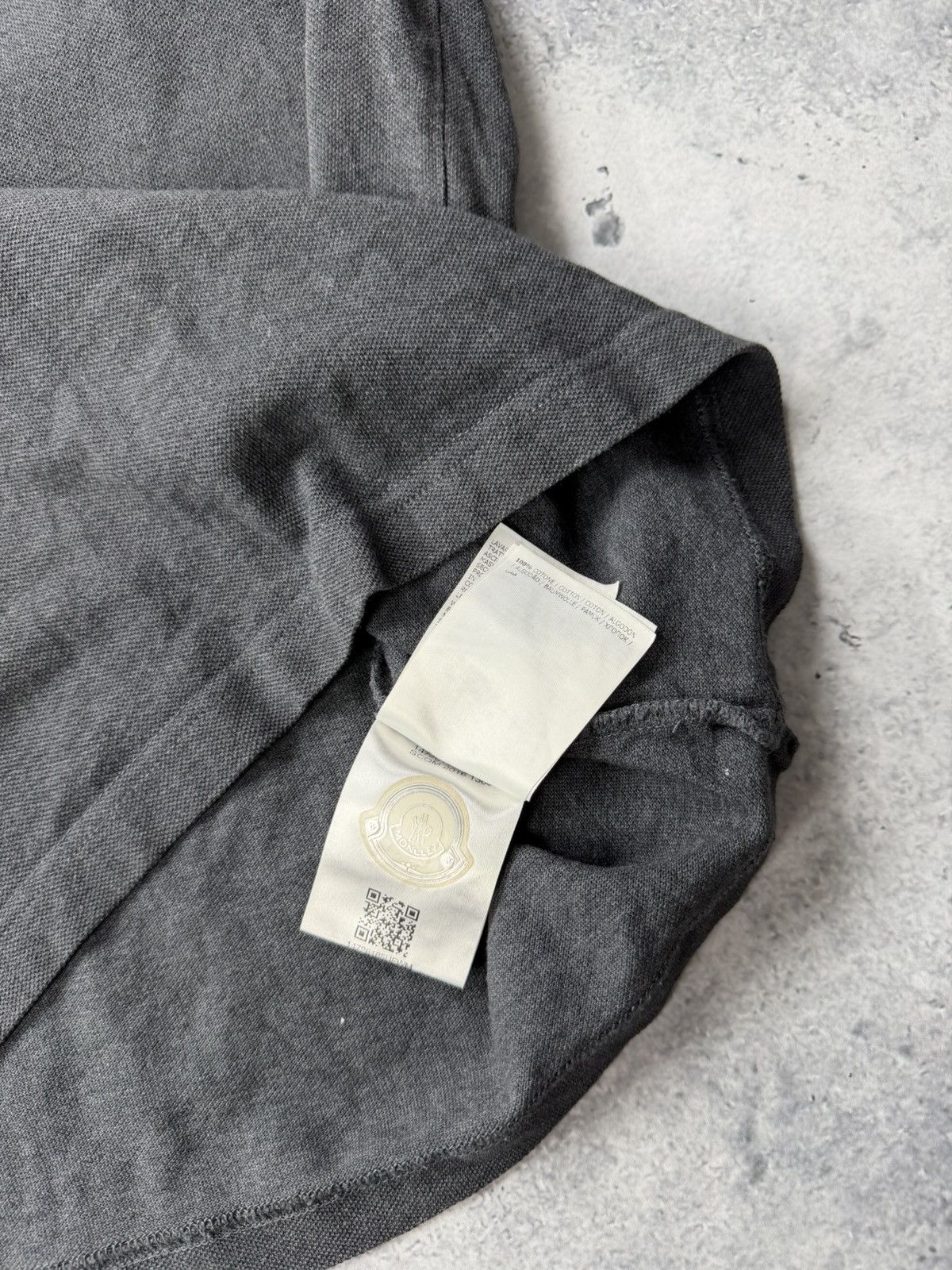 Moncler Moncler grey charcoal polo shirt Size US M / EU 48-50 / 2 - 4 Thumbnail