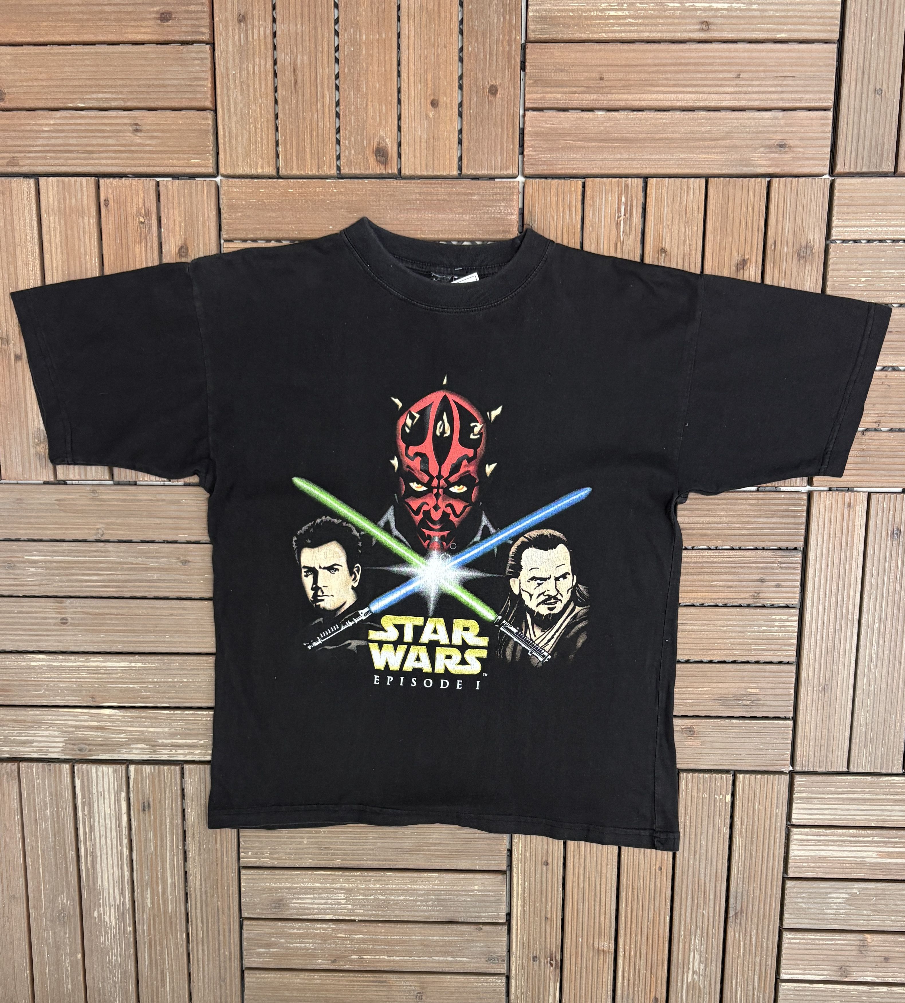 Vintage Star Wars Episode 1 Darth Maul Vintage Black T-Shirt Tee Size US M / EU 48-50 / 2 - 1 Thumbnail
