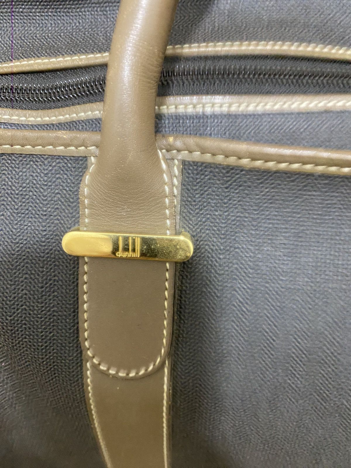 Alfred Dunhill Vintage Dunhill Canvas & Leather Travel Bag – Made in Italy Size ONE SIZE - 8 Thumbnail