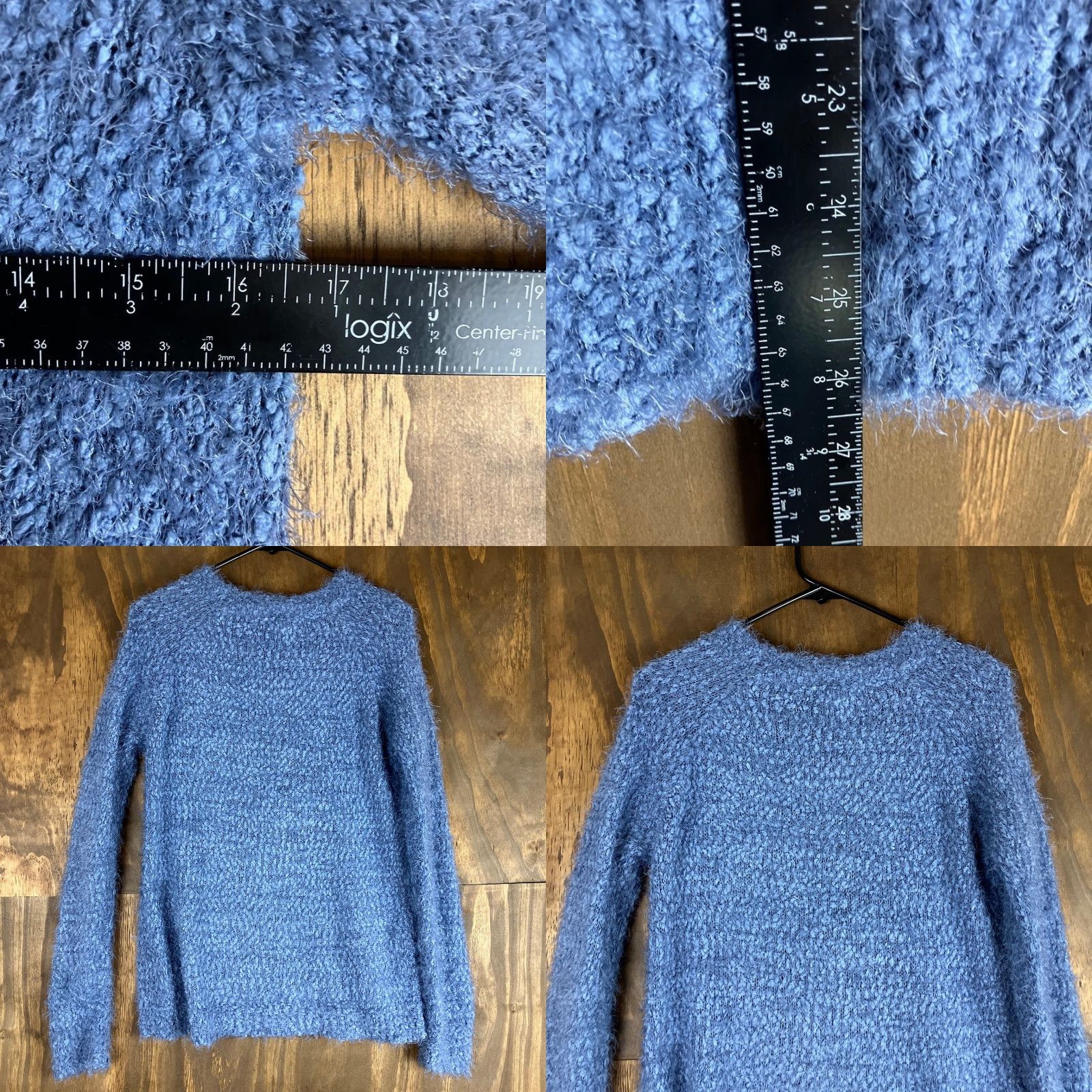 Vintage LC Lauren Conrad Sweater Womens Crew Neck Long Sleeve Blue Small Soft Knit Pullover Casual Holiday, Workwear, Travel Womens Size S Size S / US 4 / IT 40 - 8 Thumbnail