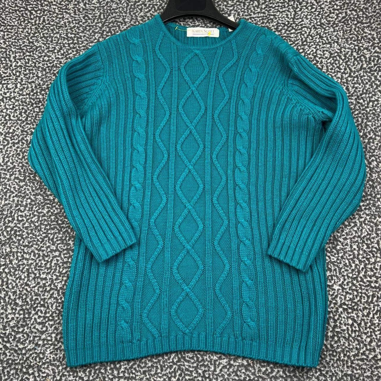 Other Vintage Karen Scott Sweater Cable Knit Crewneck Pullover M Size M / US 6-8 / IT 42-44 - 1 Thumbnail