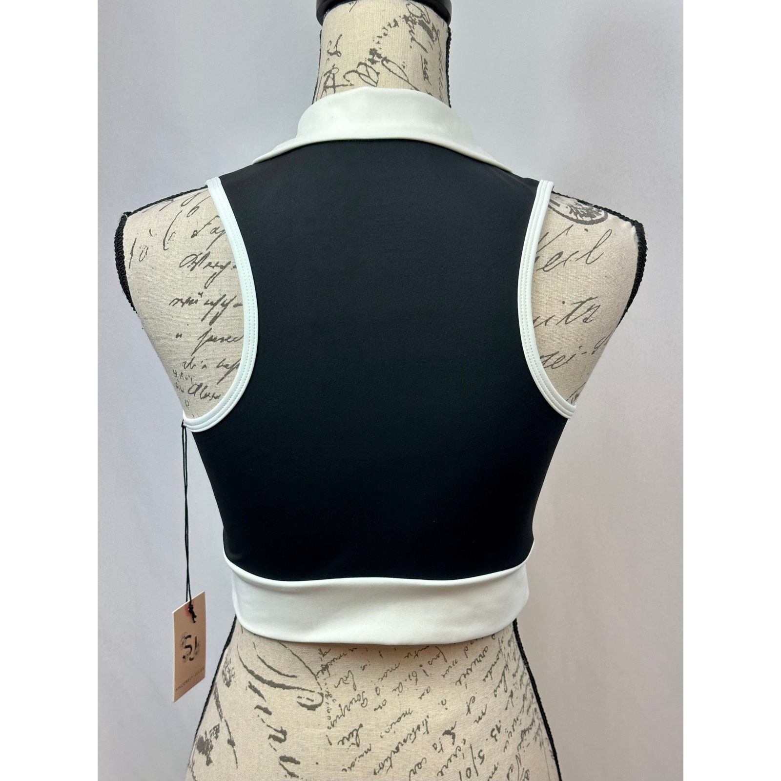 Other Sincerely Jules Active Crop Top Top Zipper Black/White M Size M / US 6-8 / IT 42-44 - 6 Thumbnail
