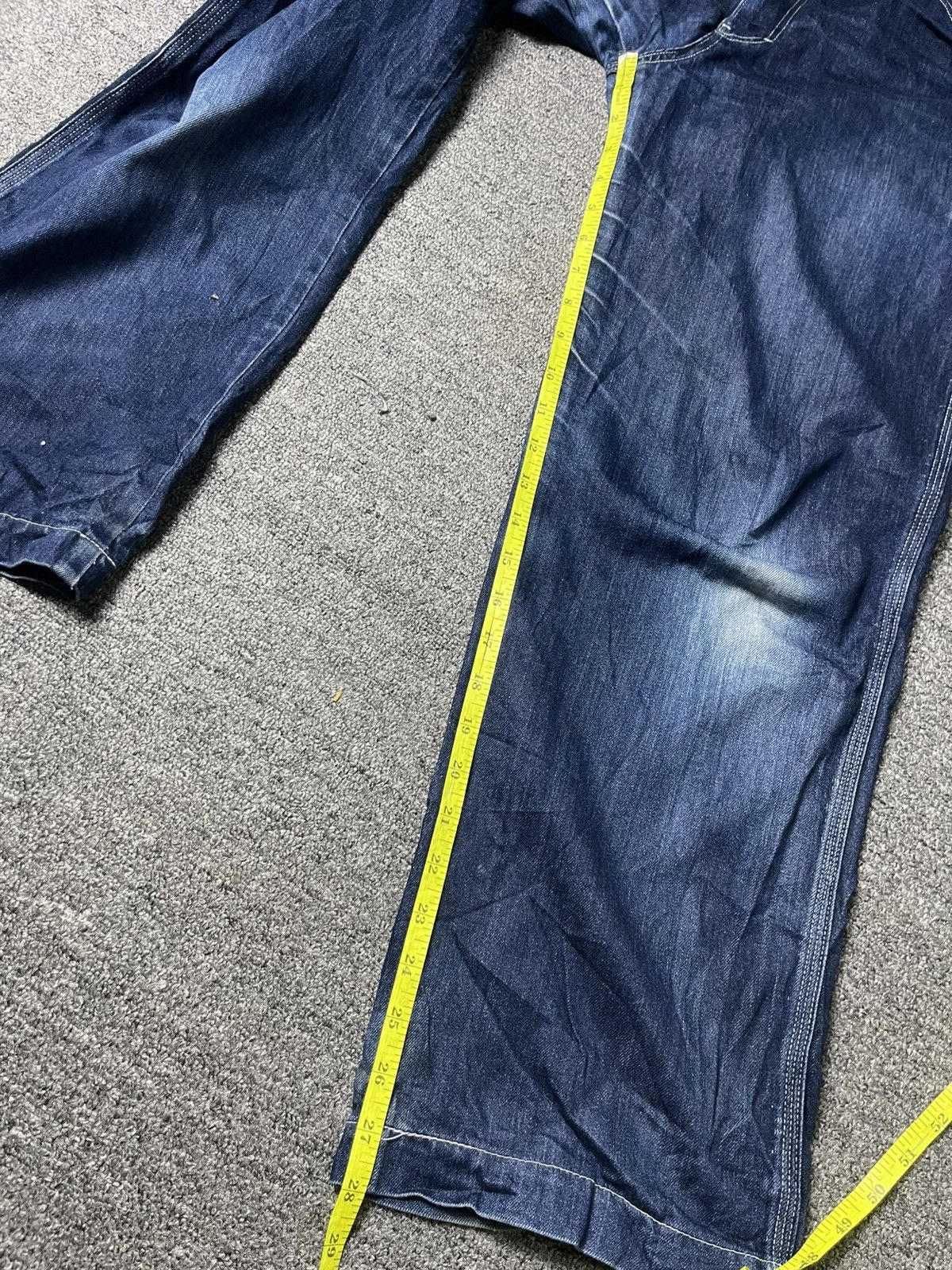 Japanese Brand × Vintage BACK NUMBER x WASHI DENIM Baggy Jeans (91) Size US 31 - 6 Thumbnail