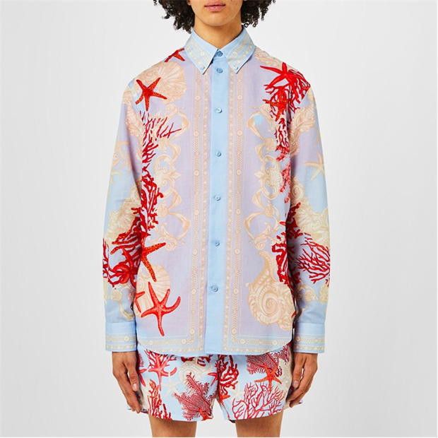 Versace o1g2r1mq0824 Silk Lsshirt Shirts in Multicolor Size US M / EU 48-50 / 2 - 3 Thumbnail