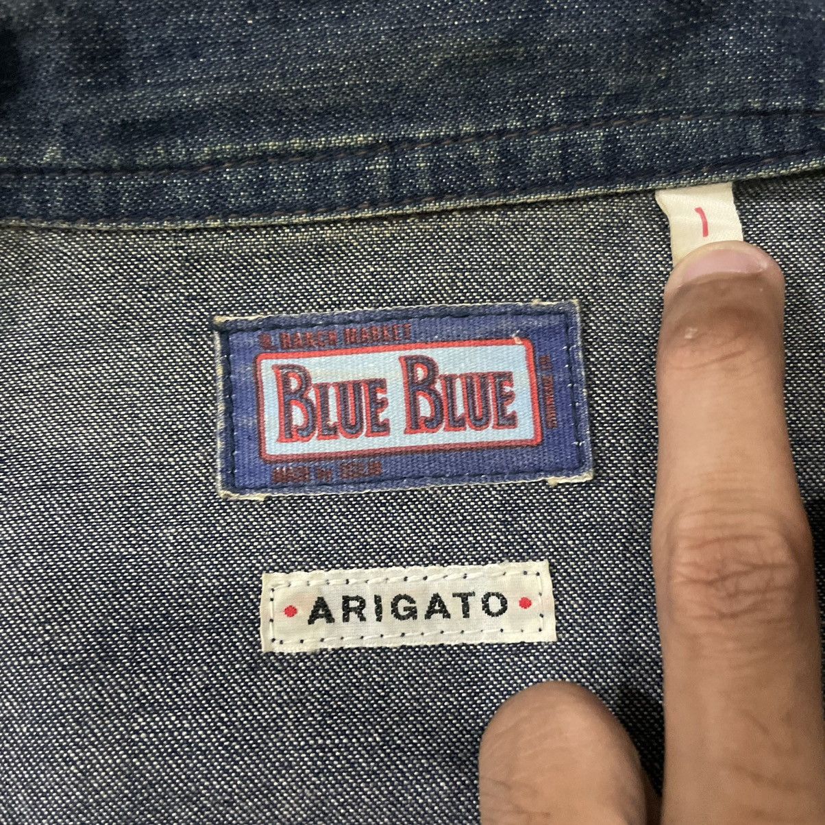 Blue Blue Japan Vintage Blue Blue Japan Arigato Denim Chore Jacket Size US S / EU 44-46 / 1 - 22 Thumbnail