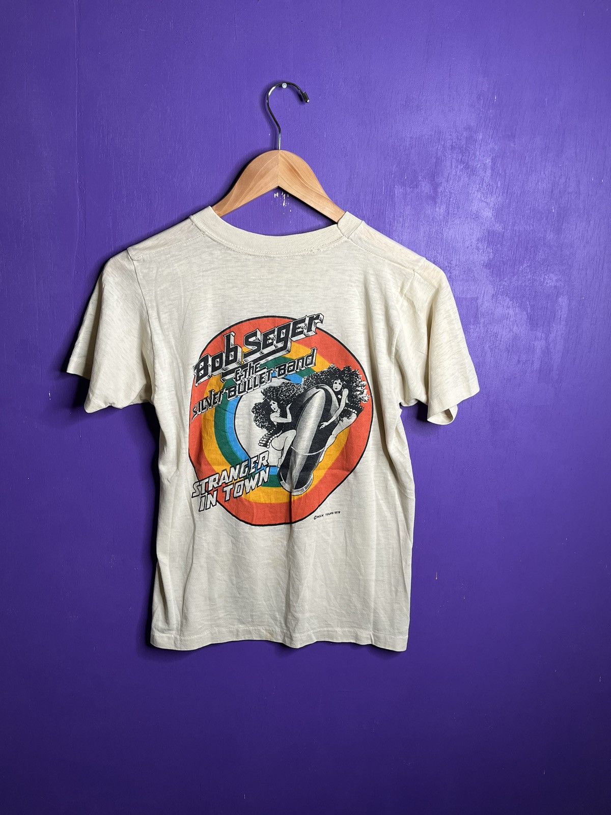 Band Tees × Vintage Vintage 1978 Bob Segar silver bullet band t-shirt Size US S / EU 44-46 / 1 - 2 Thumbnail