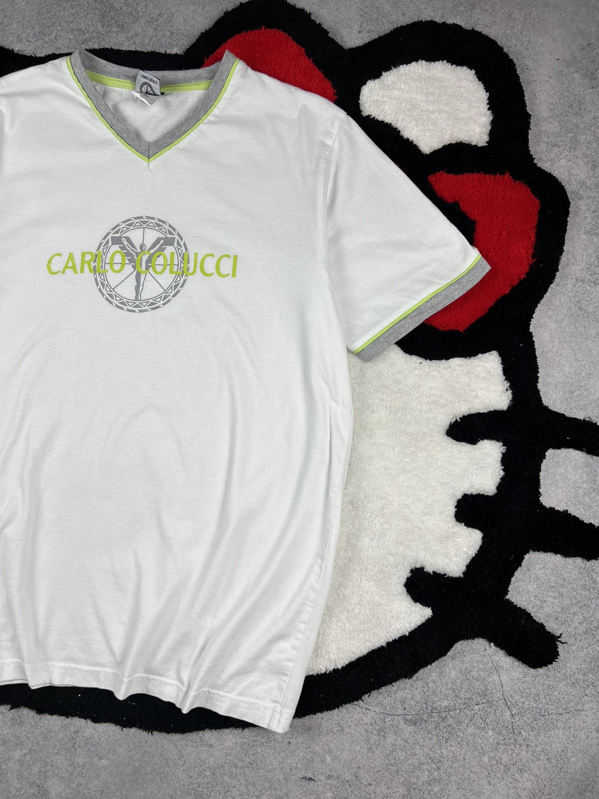Carlo Colucci Vintage Carlo Colucci Italy Designer Big Logo Y2K Tee Size US L / EU 52-54 / 3 - 3 Thumbnail
