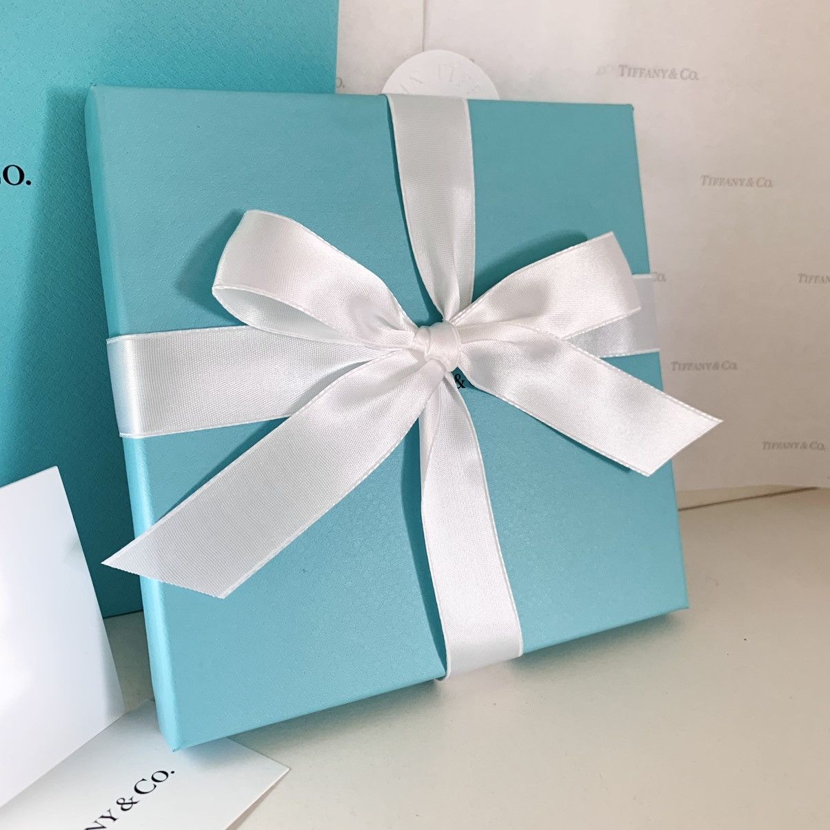 Tiffany & Co. Tiffany & Co. Gift Set Box Bag Ribbon Card Full Set Large Size ONE SIZE - 2 Thumbnail