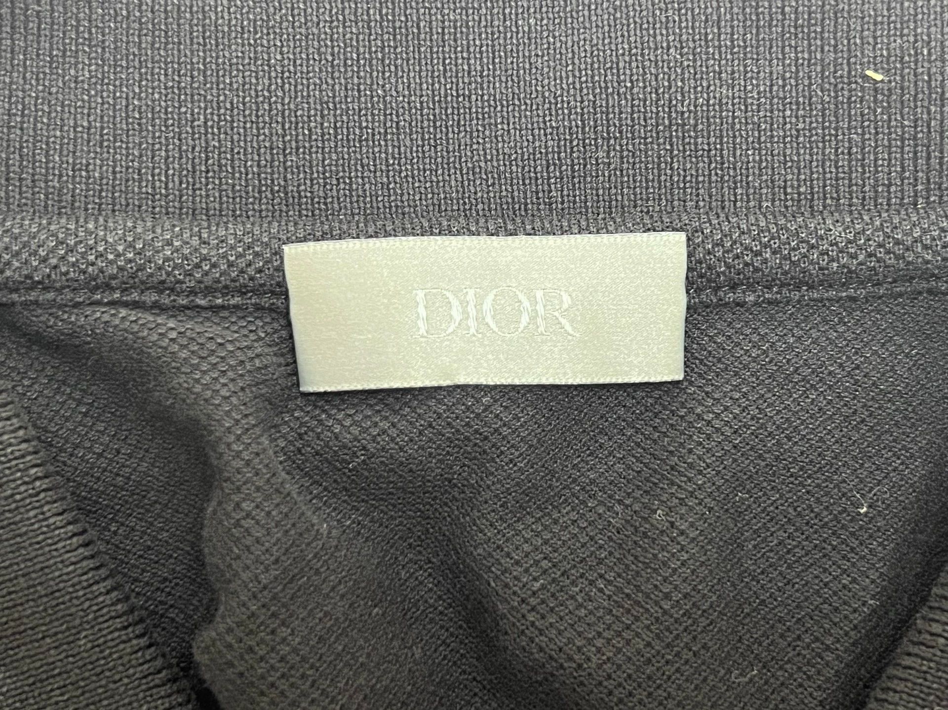 Dior Dior Black Polo Shirt XXL 100% Cotton Regular Fit Size US XXL / EU 58 / 5 - 4 Thumbnail