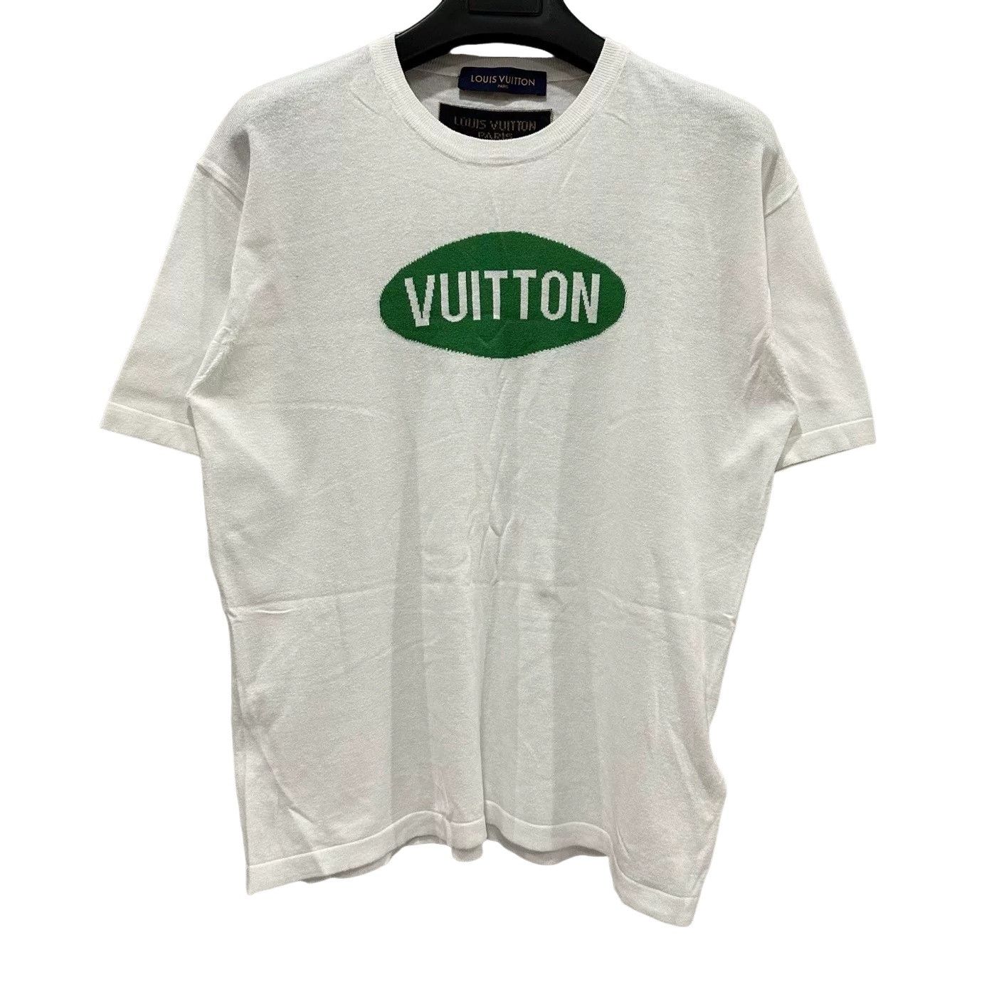 Louis Vuitton Louis Vuitton Green Logo Knit T-Shirt Size S Size US S / EU 44-46 / 1 - 1 Thumbnail