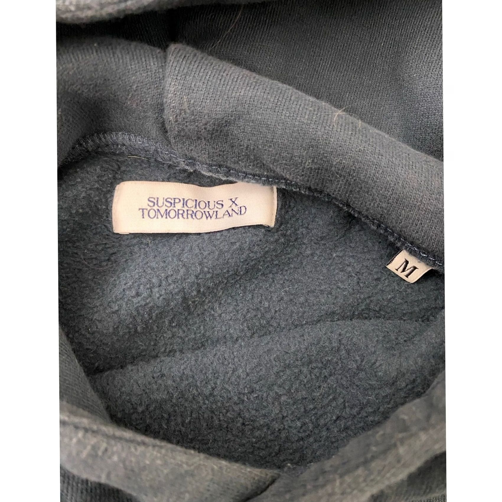 Suspicious Antwerp X Tomorrowland Hoodie Mens M Blue Pullover Graphic Sweatshirt Collab, Men's — image 5 of 5