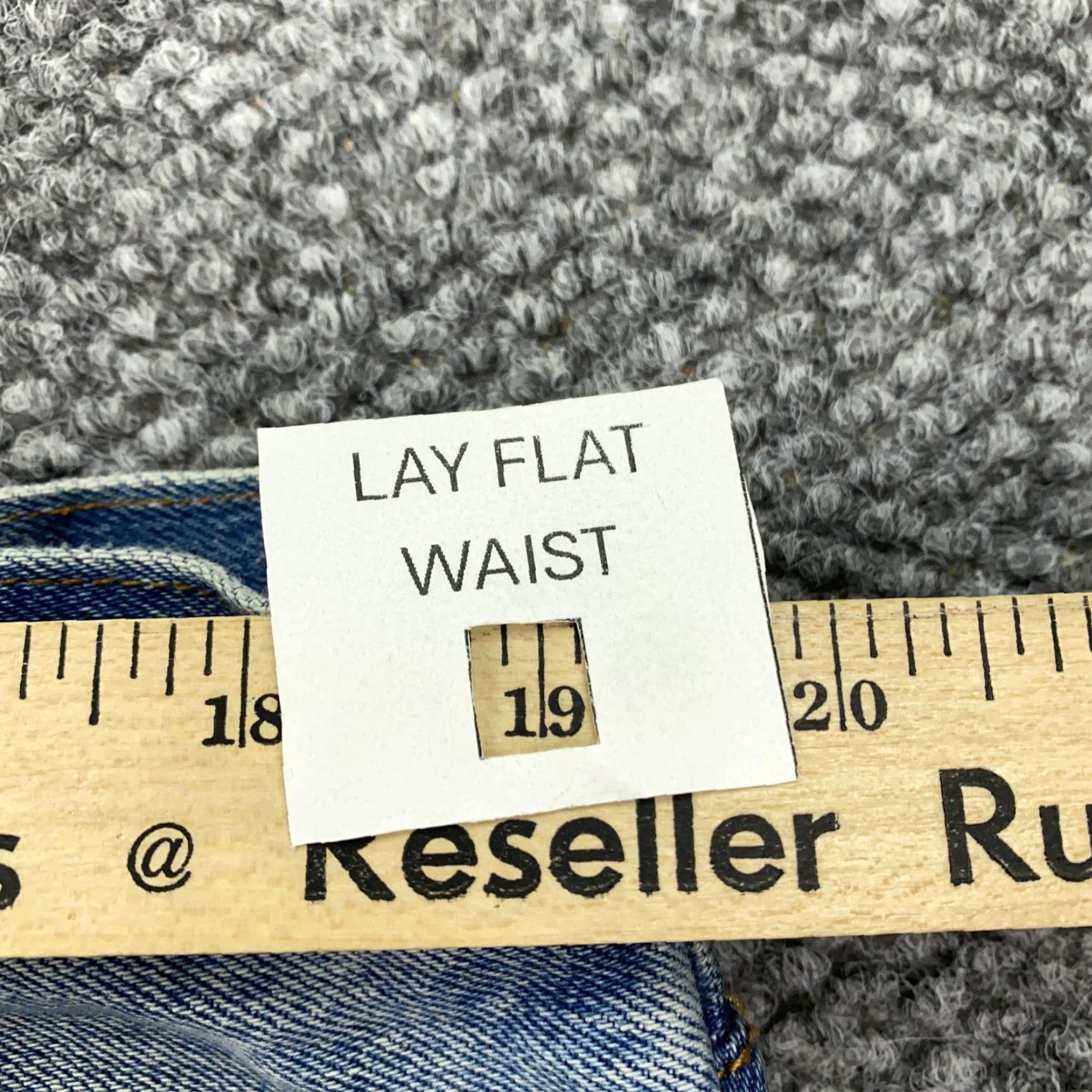 Gap GAP Cone Denim Jeans Mens 38x30 Blue Slim Straight Light Destroyed Distressed 5-Pocket Zip Fly Mens 38 Regular Inseam 30 Leather Patch (GAP 1969) Size US 38 / EU 54 - 7 Thumbnail