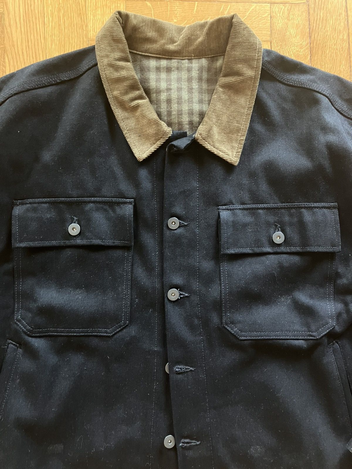 Yeezy Deadstock Yeezy SZN corduroy collar denim jacket Size US L / EU 52-54 / 3 - 2 Thumbnail