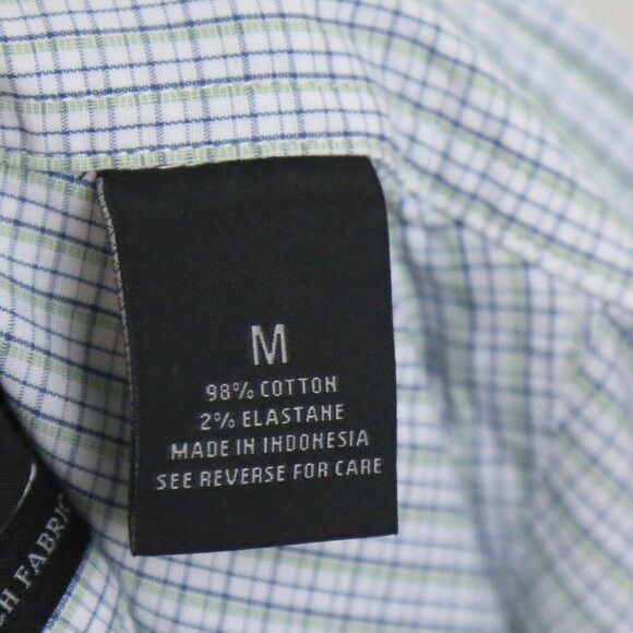 Bloomingdale's The Men's Bloomingdale's Gingham Button Down Stretch Fabric Size US M / EU 48-50 / 2 - 3 Thumbnail