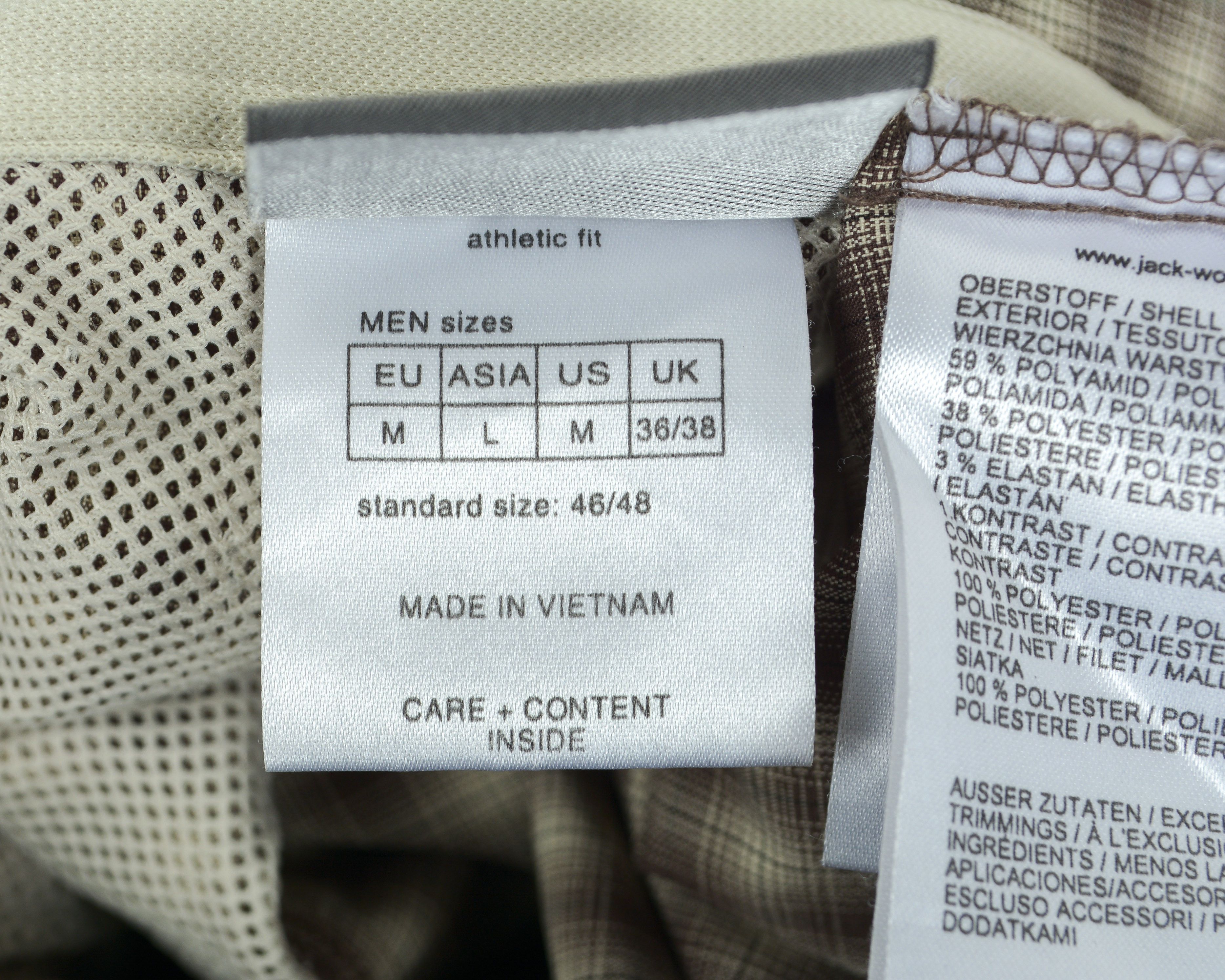 Jack Wolfskin Casual Shirt M Checked Short Sleeved Outdoor Hiking Brown Size US M / EU 48-50 / 2 - 7 Thumbnail