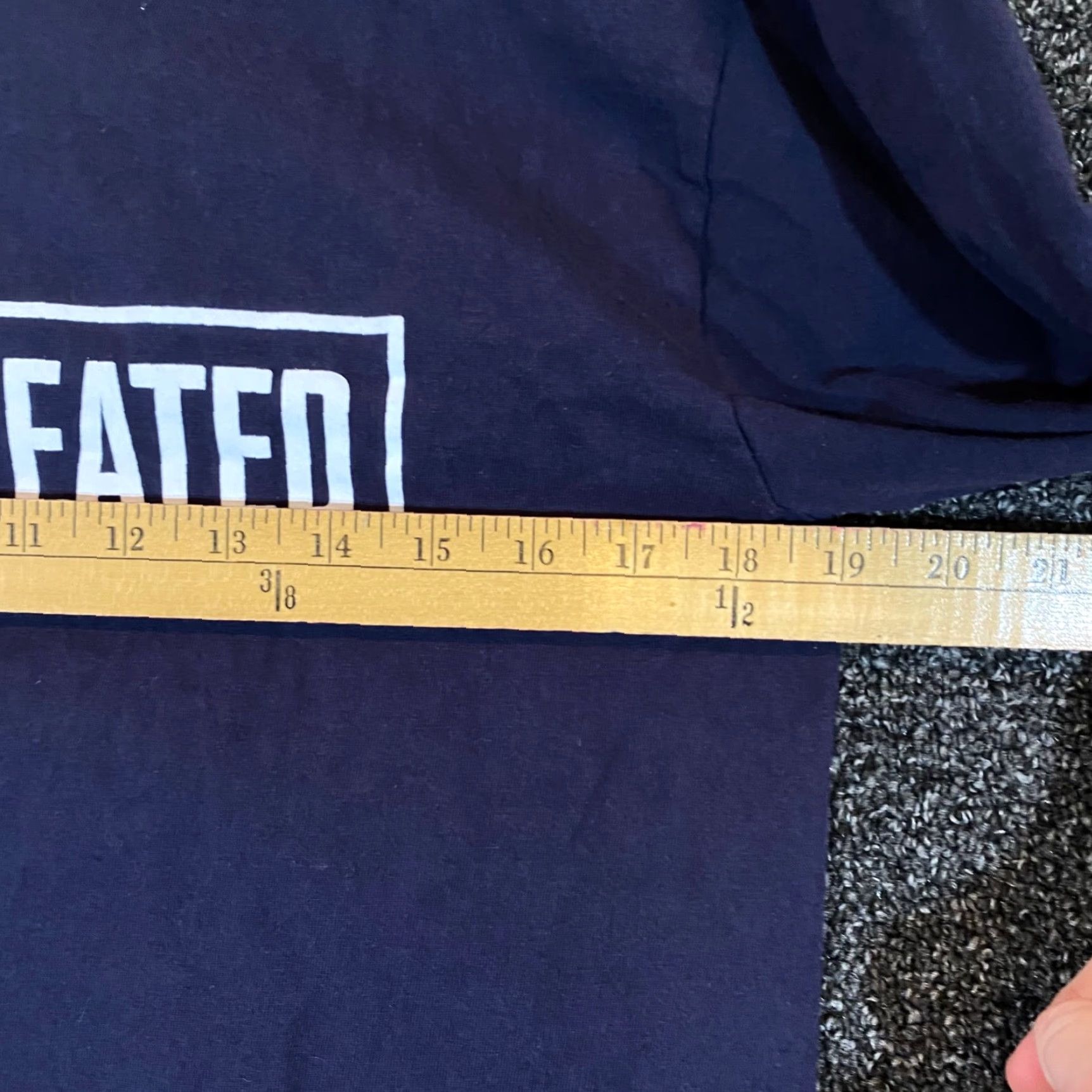 Undefeated Undefeated Shirt Mens Medium Navy Blue Streetwear Long Sleeve Crew Neck Cotton T-Shirt Size US M / EU 48-50 / 2 - 6 Thumbnail