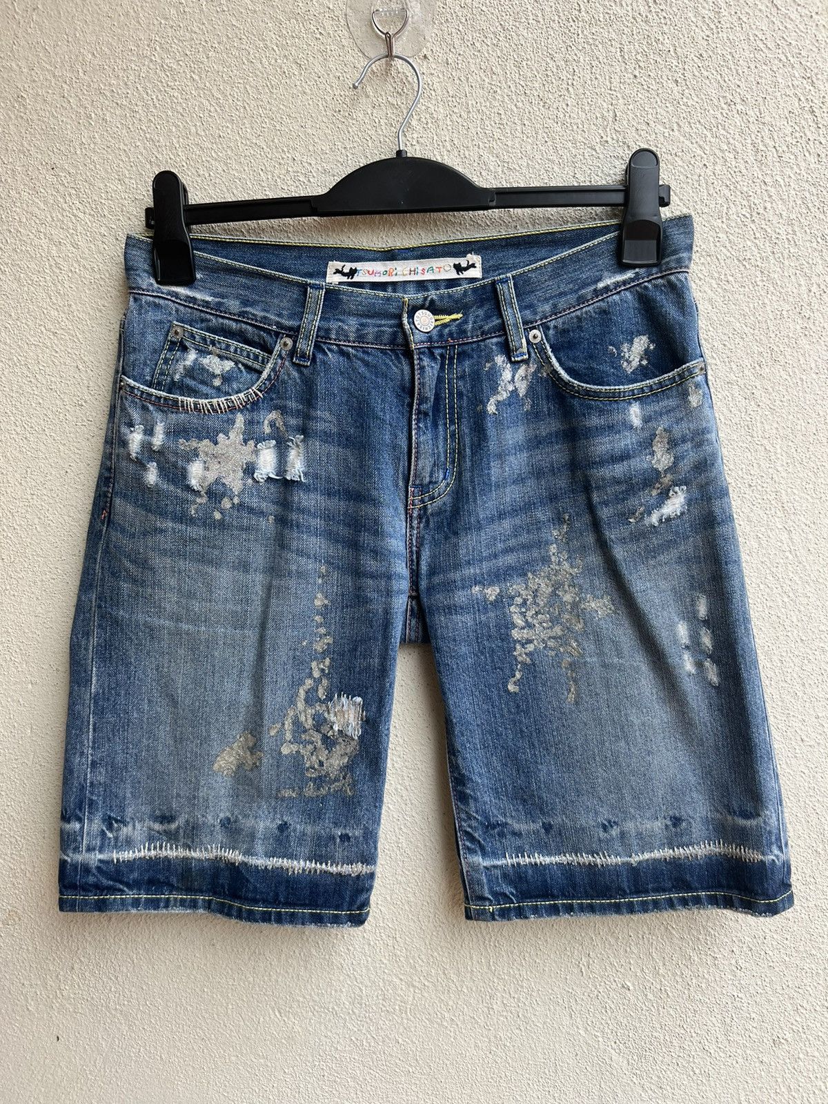 Tsumori Chisato Tsumori Chisato Distressed Denim Painter Short Pant Size US 30 / EU 46 - 6 Thumbnail