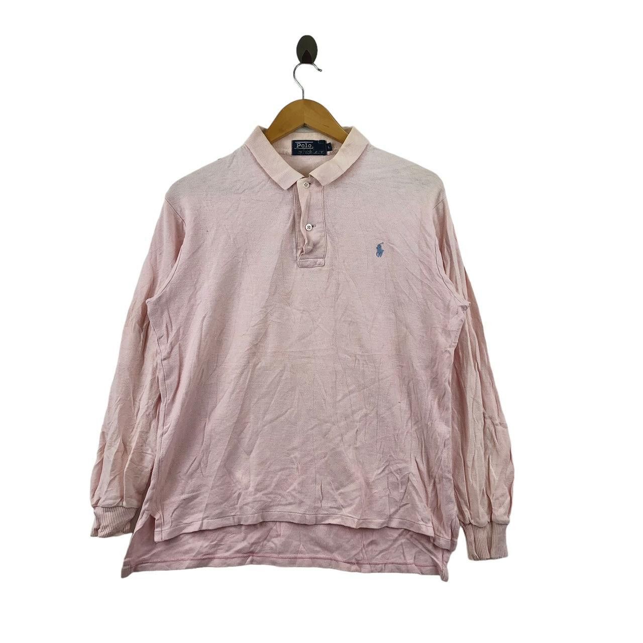Polo Ralph Lauren Vintage 90’ POLO RALPH LAUREN Small Pony Pink Tee Shirt Size L / US 10 / IT 46 - 1 Thumbnail