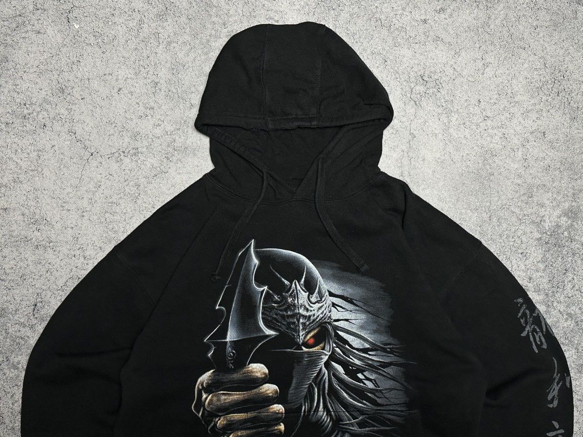 Vintage Vintage Ninja Assassin Samurai Y2K Spiral Hoodie Size US XL / EU 56 / 4 - 2 Thumbnail