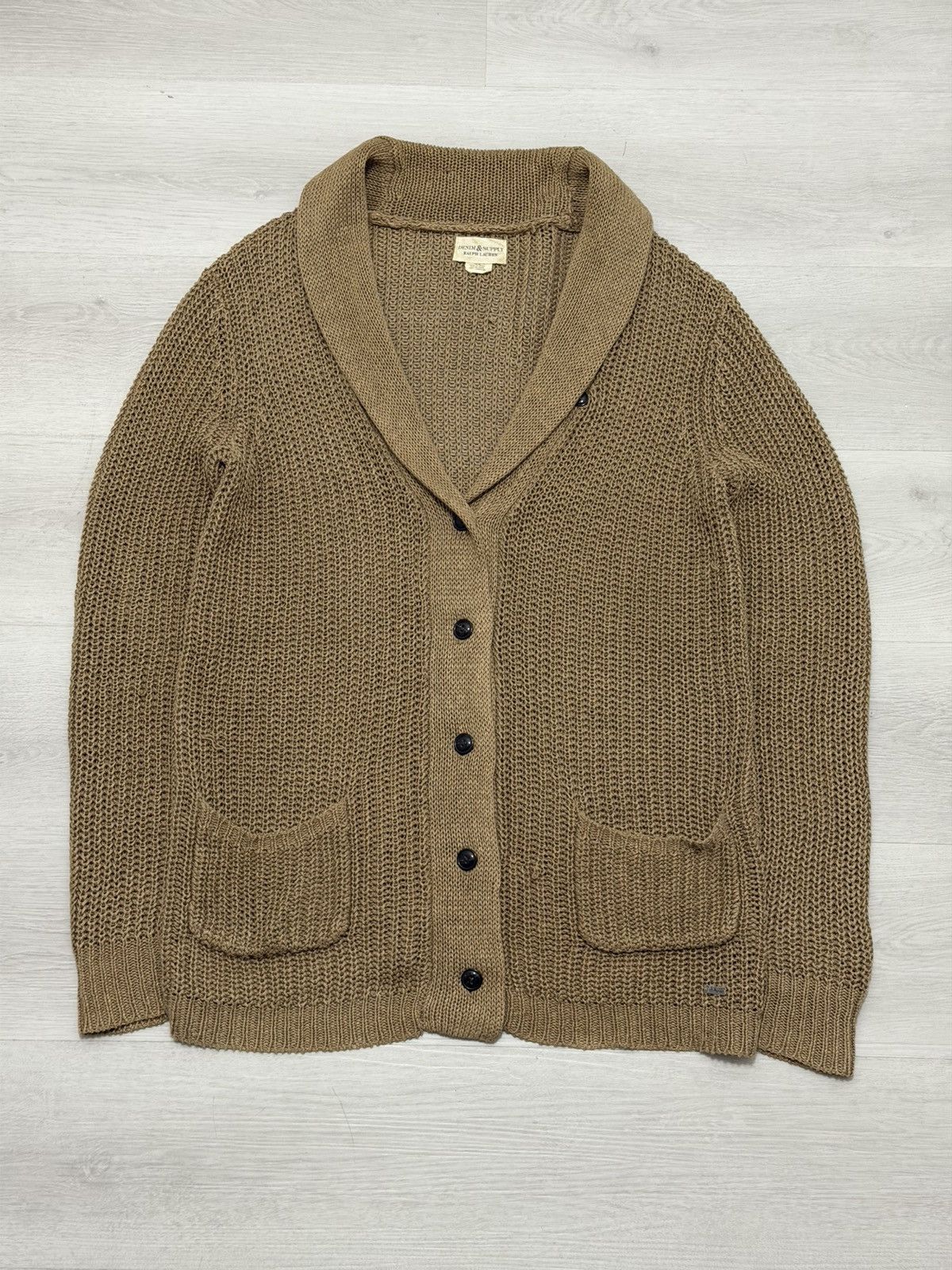 Denim & Supply Ralph Lauren Denim & Supply Ralph Lauren Cardigan Sweater Beige Linen M Size M / US 6-8 / IT 42-44 - 1 Thumbnail