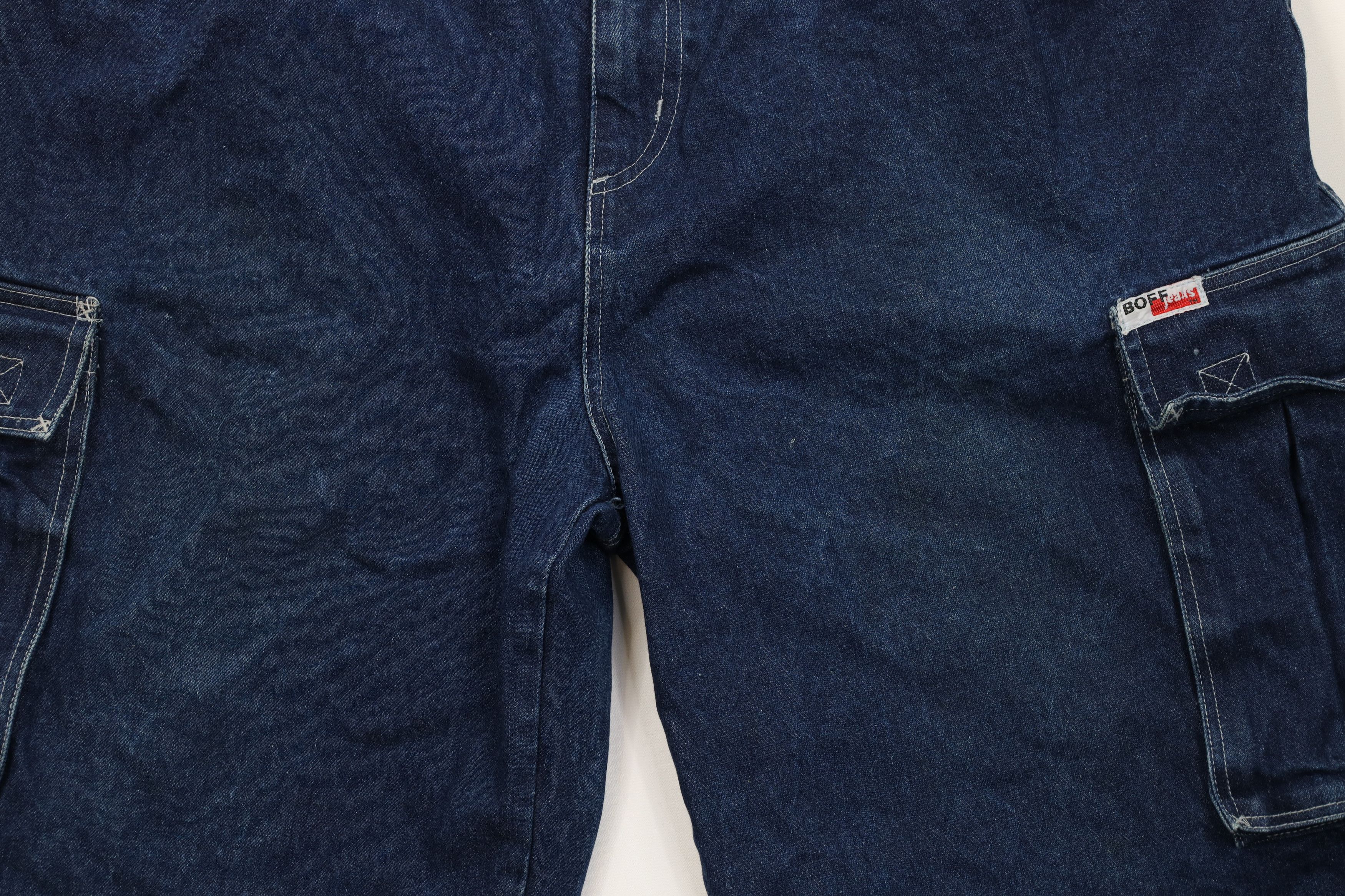 Vintage Vintage 90s Y2K Streetwear Baggy Fit Denim Cargo Shorts Blue Size US 42 / EU 58 - 3 Thumbnail
