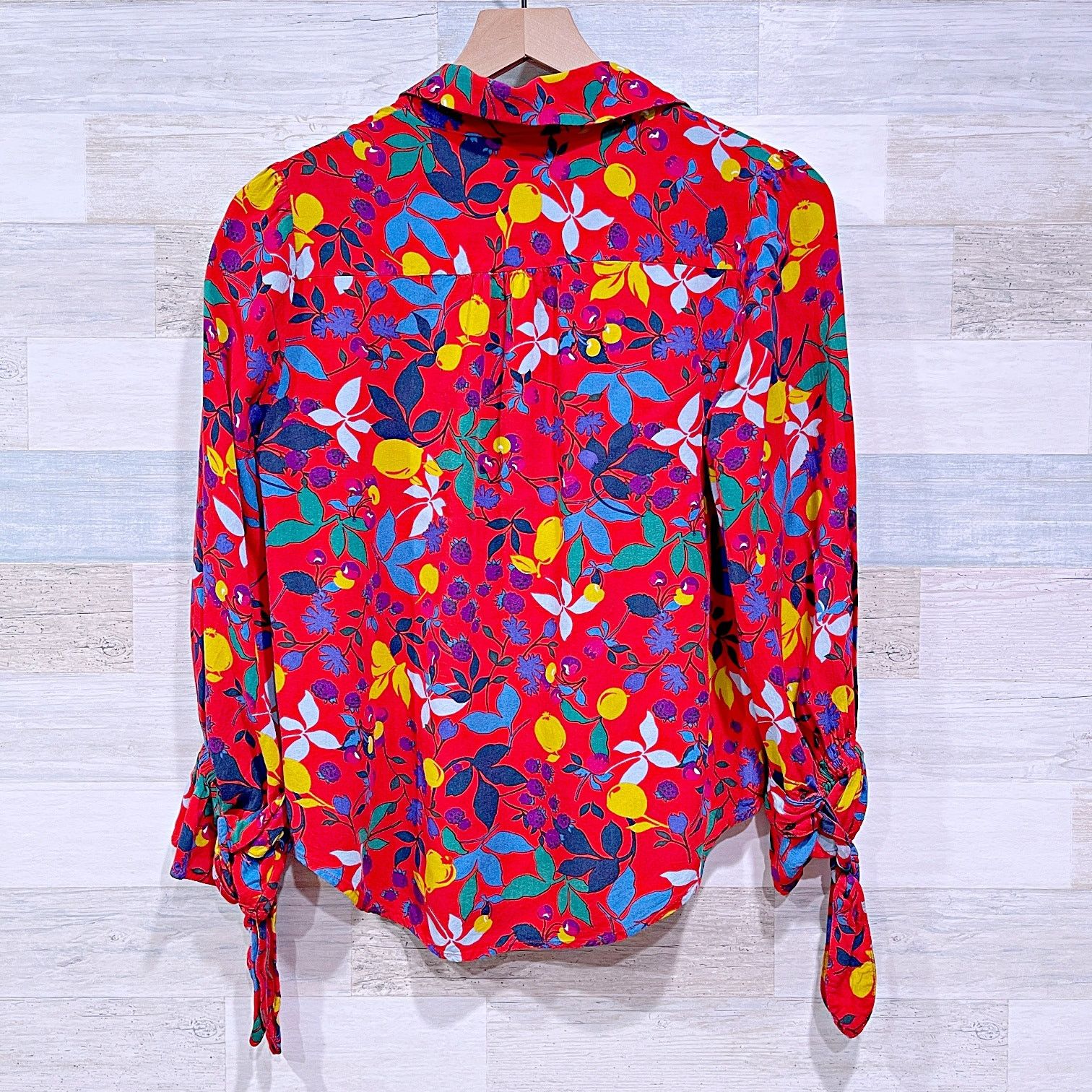 Anthropologie Anthropologie MAEVE Blithe Button Down Shirt Red Womens 4 Size S / US 4 / IT 40 - 4 Thumbnail