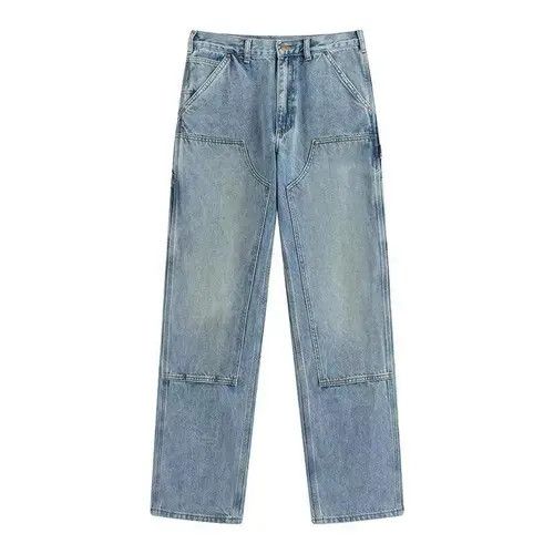 VIBE Street Heavy Wash Double Knee Logger Work Jeans Size US 32 / EU 48 - 6 Thumbnail