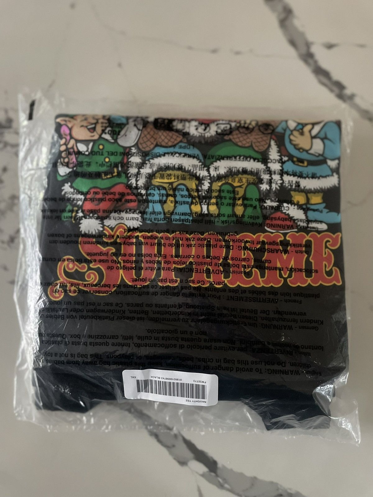 Supreme Supreme Naughty Tee Black Size XXL Size US XXL / EU 58 / 5 - 2 Thumbnail