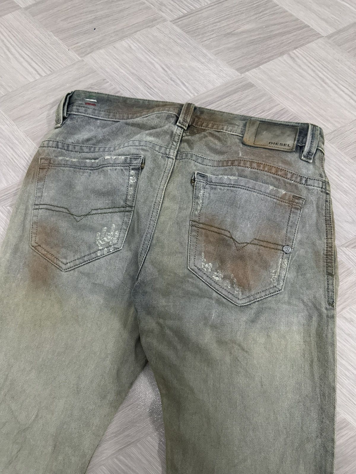 Diesel Diesel Thavar Mud Wash Slim Skinny Jeans Size US 30 / EU 46 - 14 Thumbnail