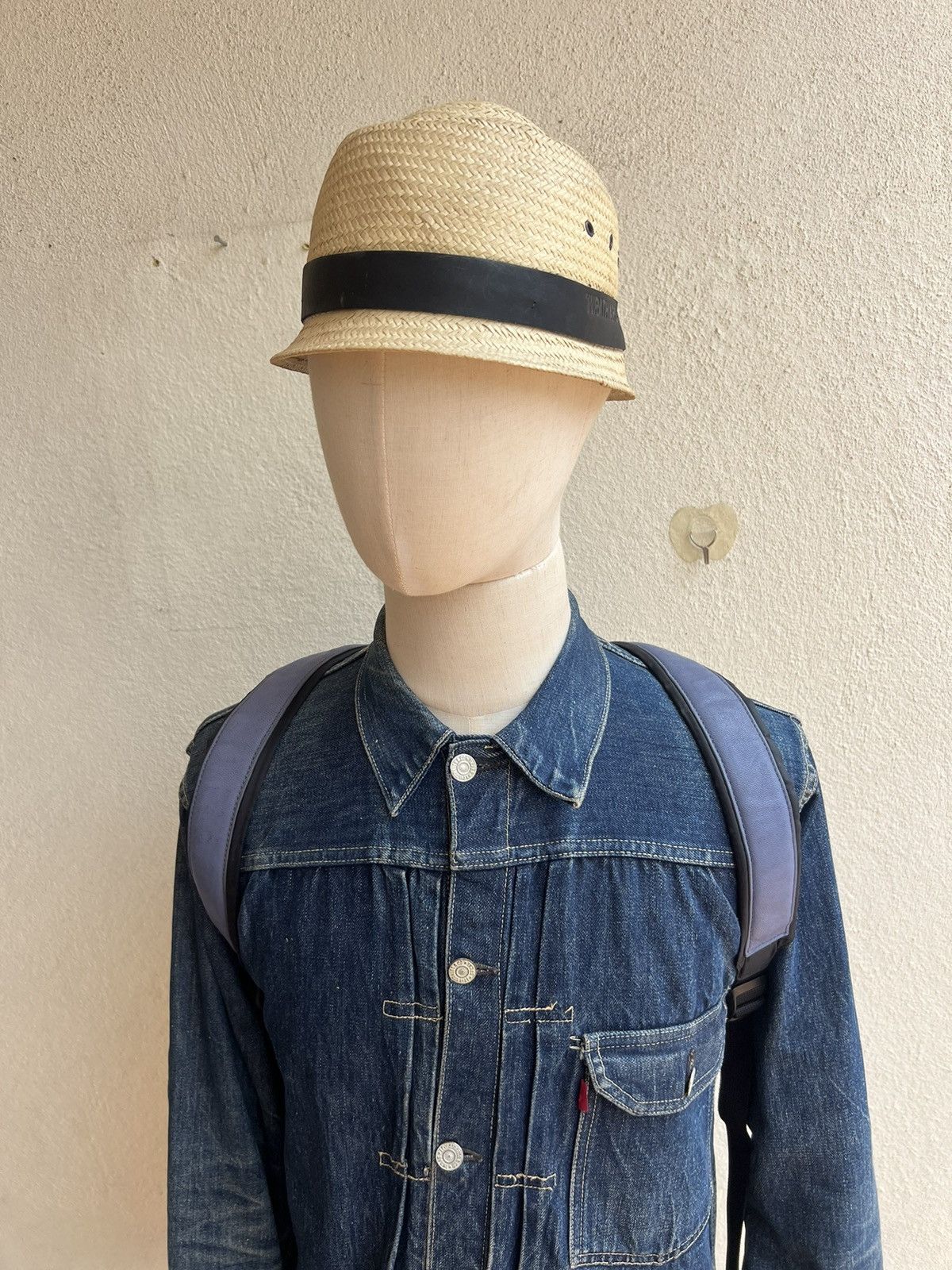 Leather And A Japan Distressed Patina Cowhide Leather Backpack Bag Size ONE SIZE - 5 Thumbnail